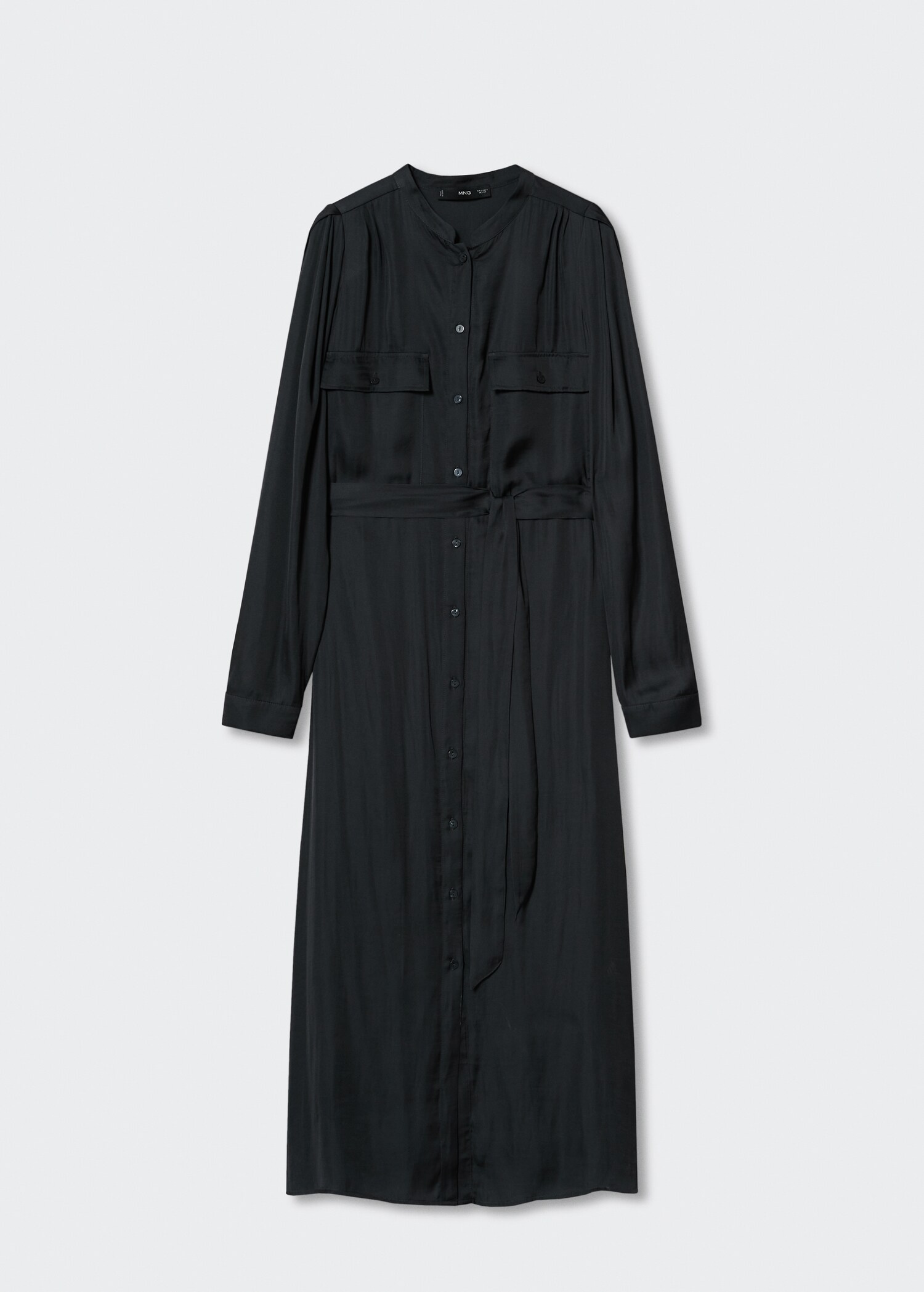 Satiniertes Hemdkleid - Artikel ohne Model