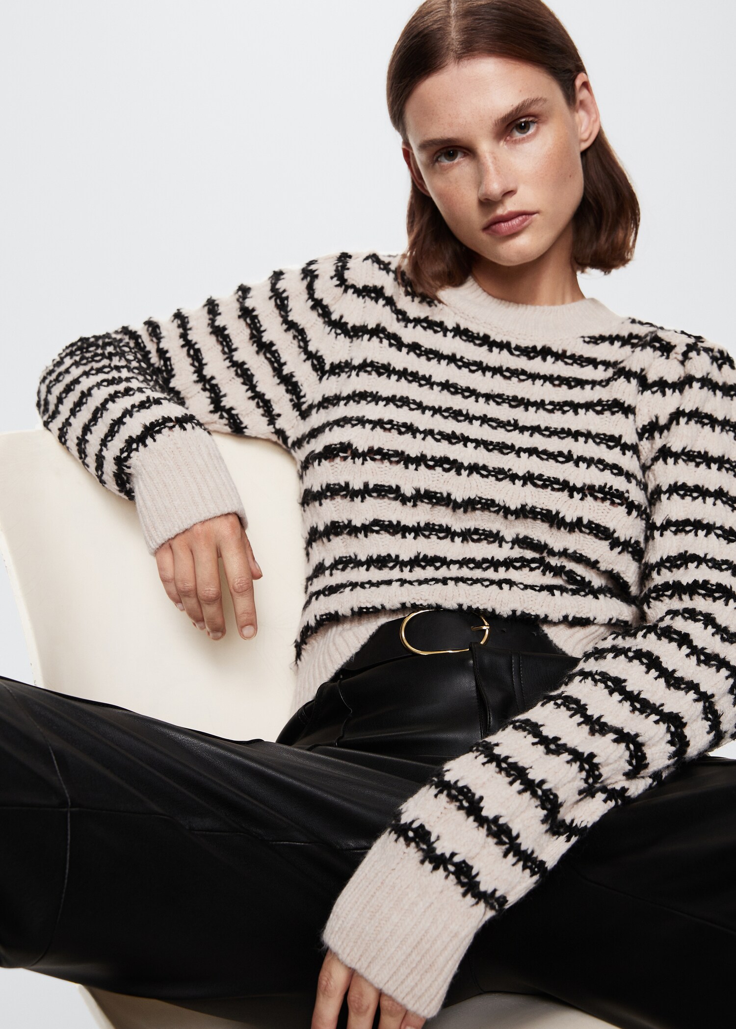 Pull-over rayé à torsades - Détail de l'article 2