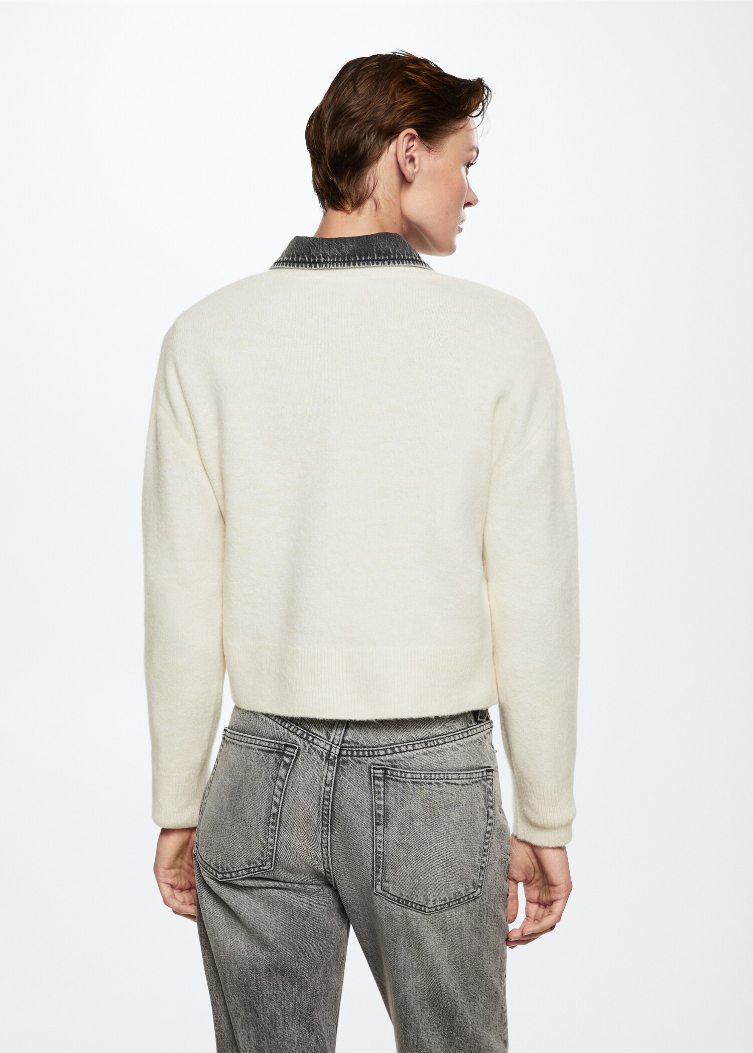 Geometric print sweater - Reverse of the article