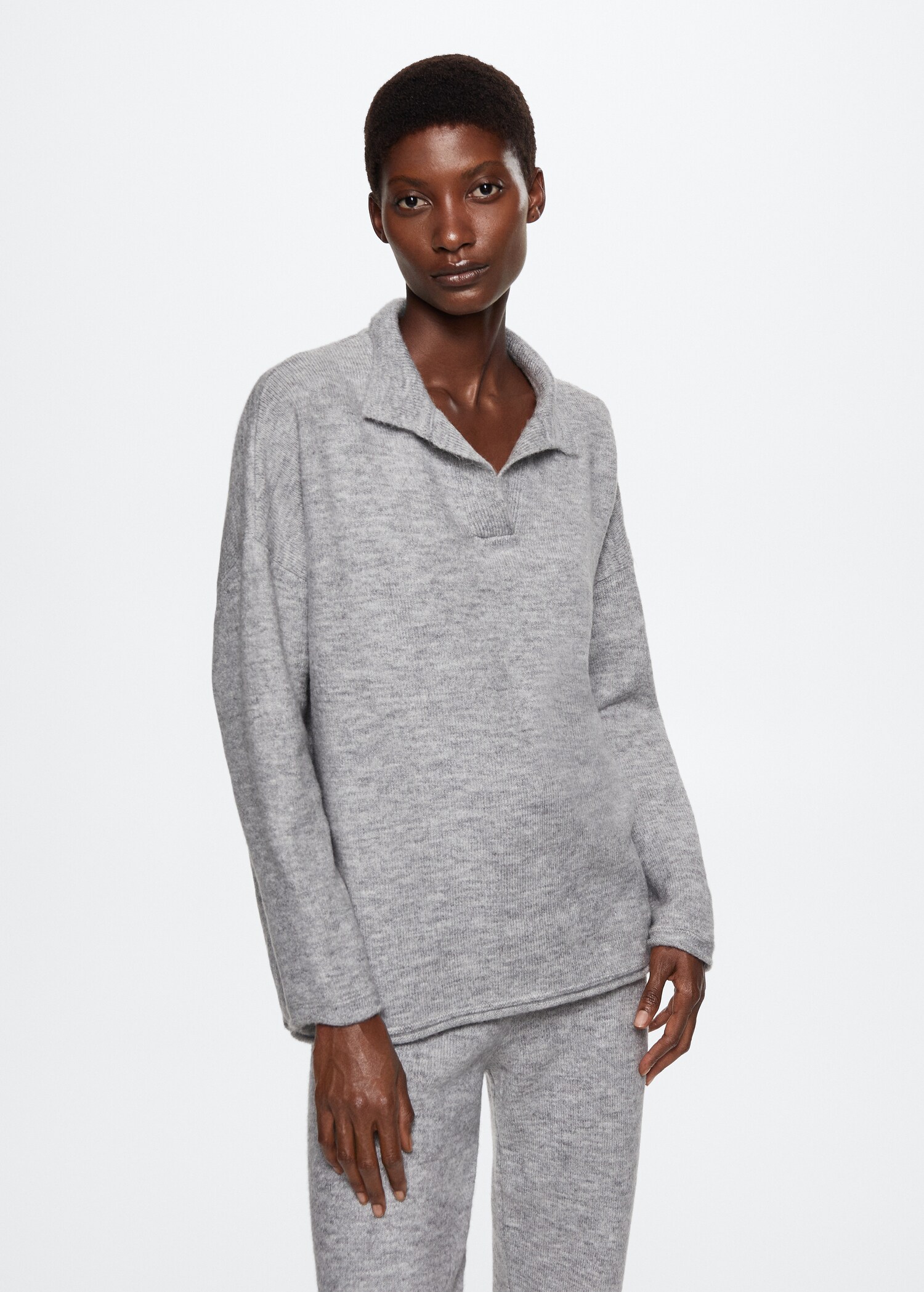 Polo neck sweater - Medium plane