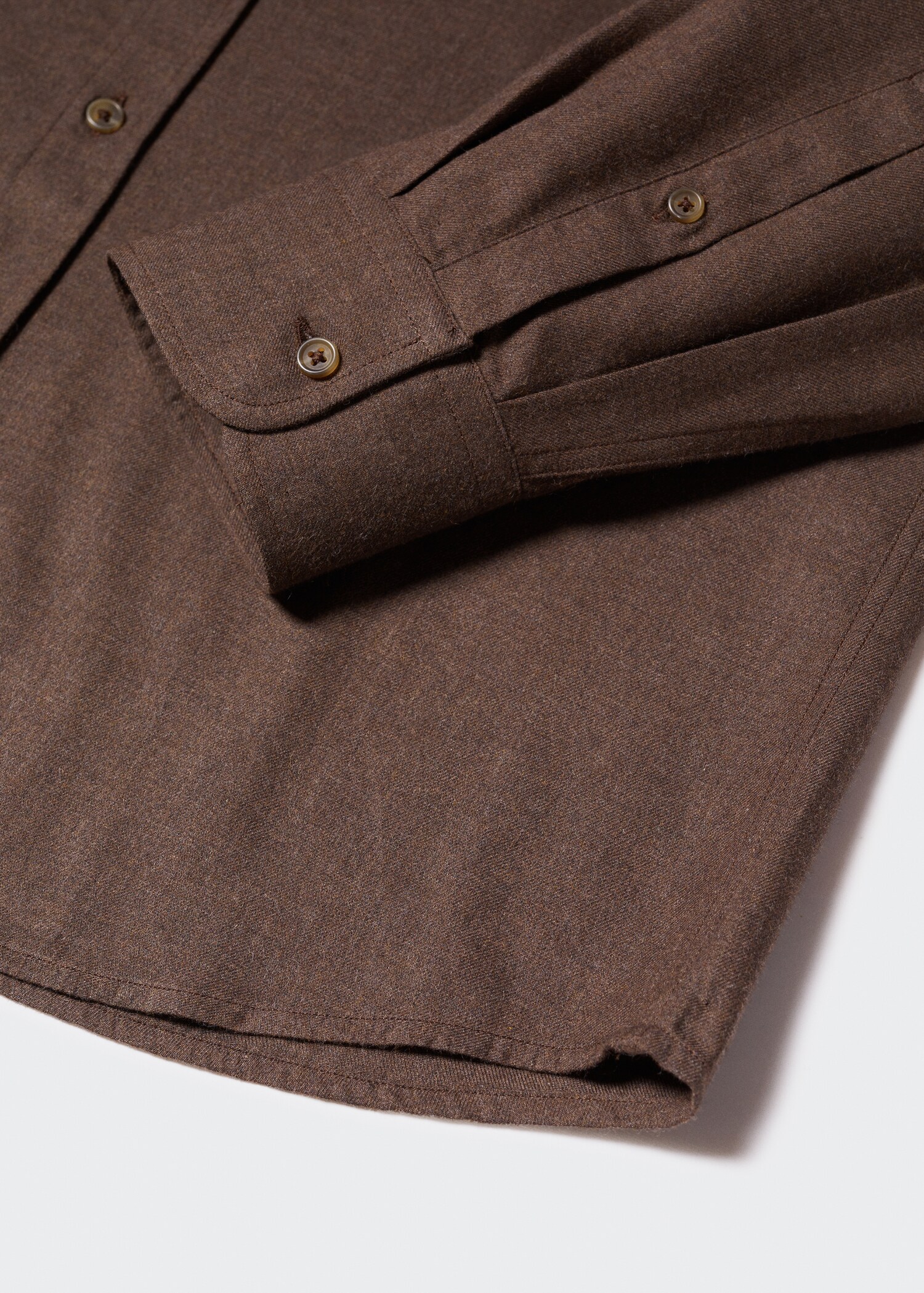 Slim-fit textured cotton shirt - Details of the article 8