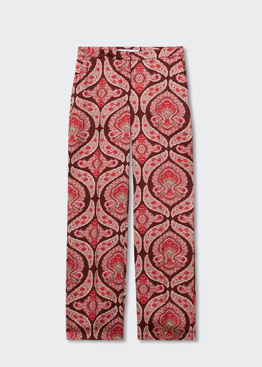 VIP【関税送料無料】希少 O BIANI PRINTED SILK TROUSERS Satin printed trousers | MANGO China