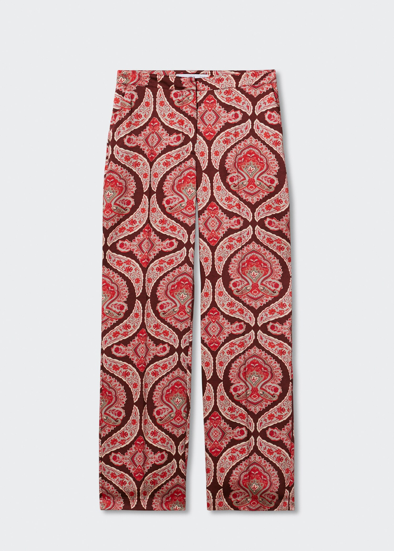 Satin printed trousers - Article without model