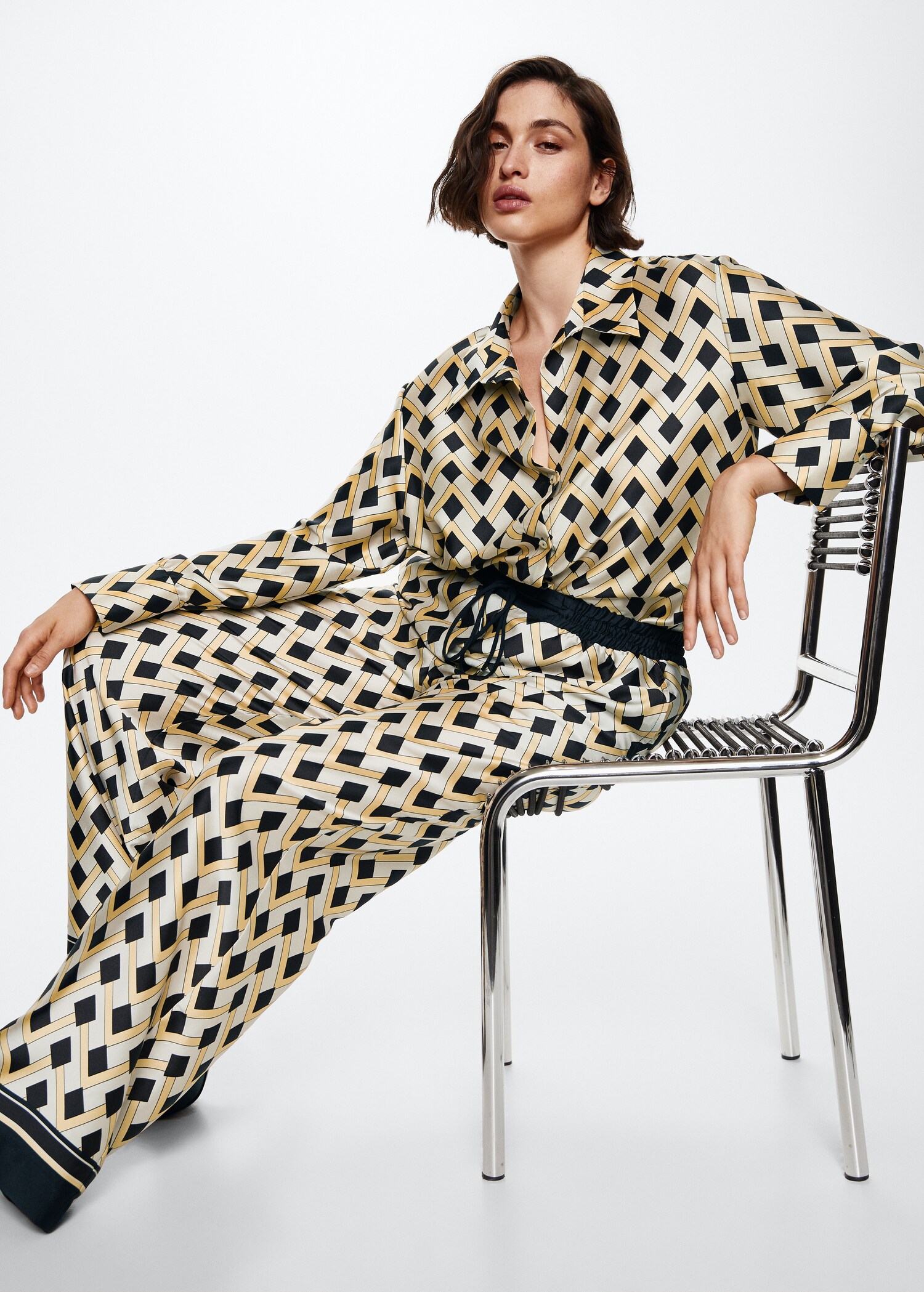 Pantalón fluido estampado - Detalle del artículo 4