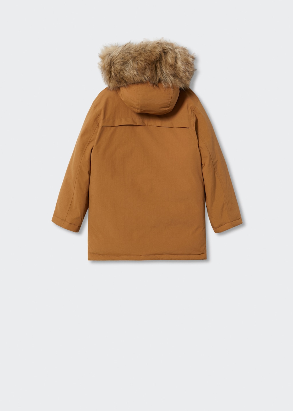 Detachable faux fur hood anorak Kids MANGO Montenegro