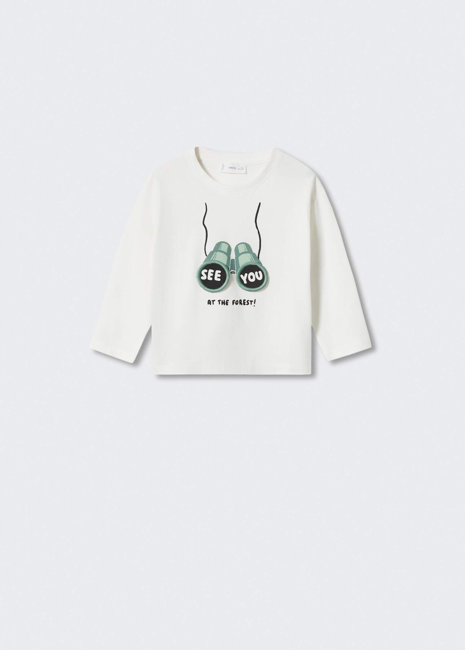 Embossed long-sleeved t-shirt - Article without model