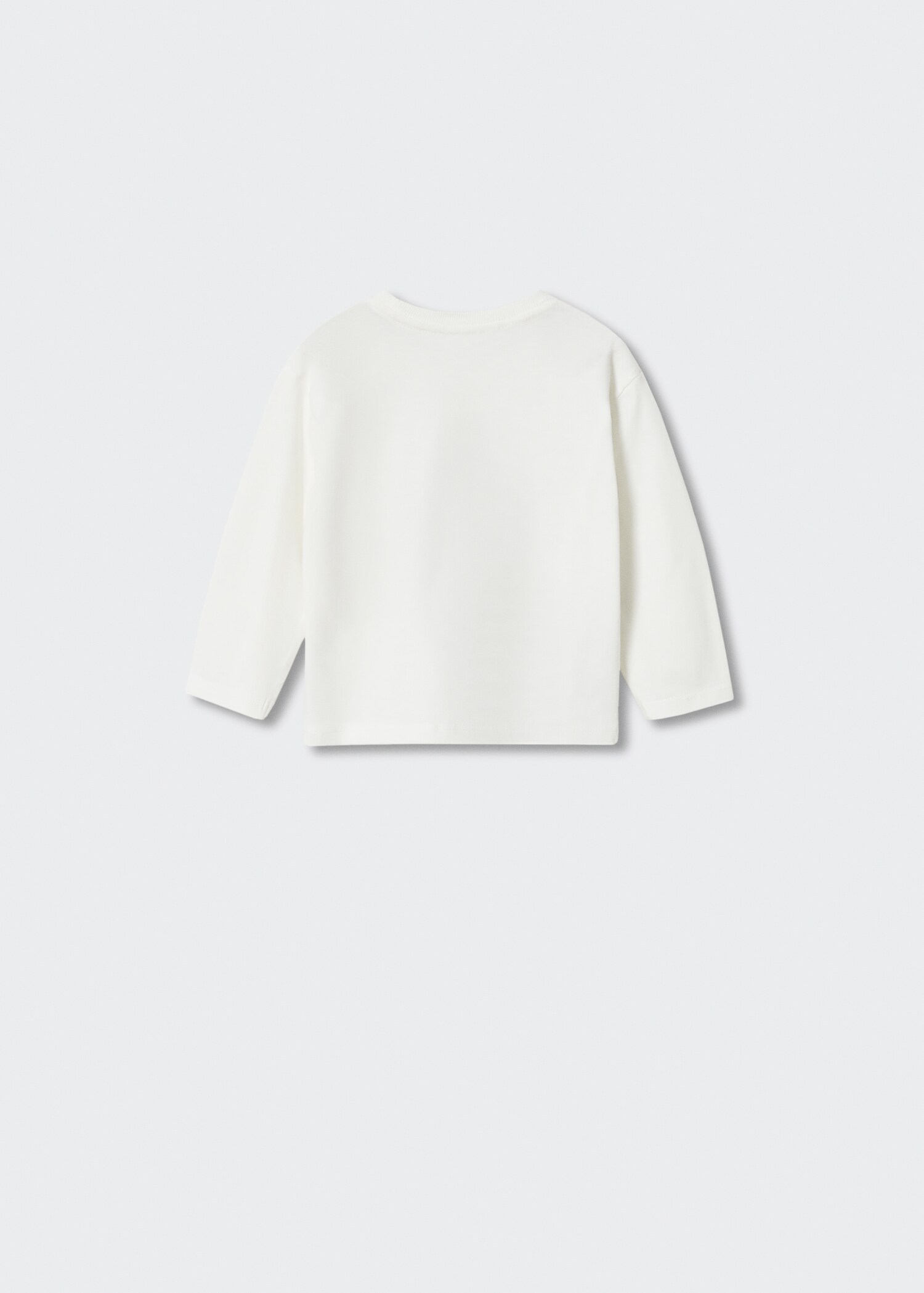 Embossed long-sleeved t-shirt - Reverse of the article