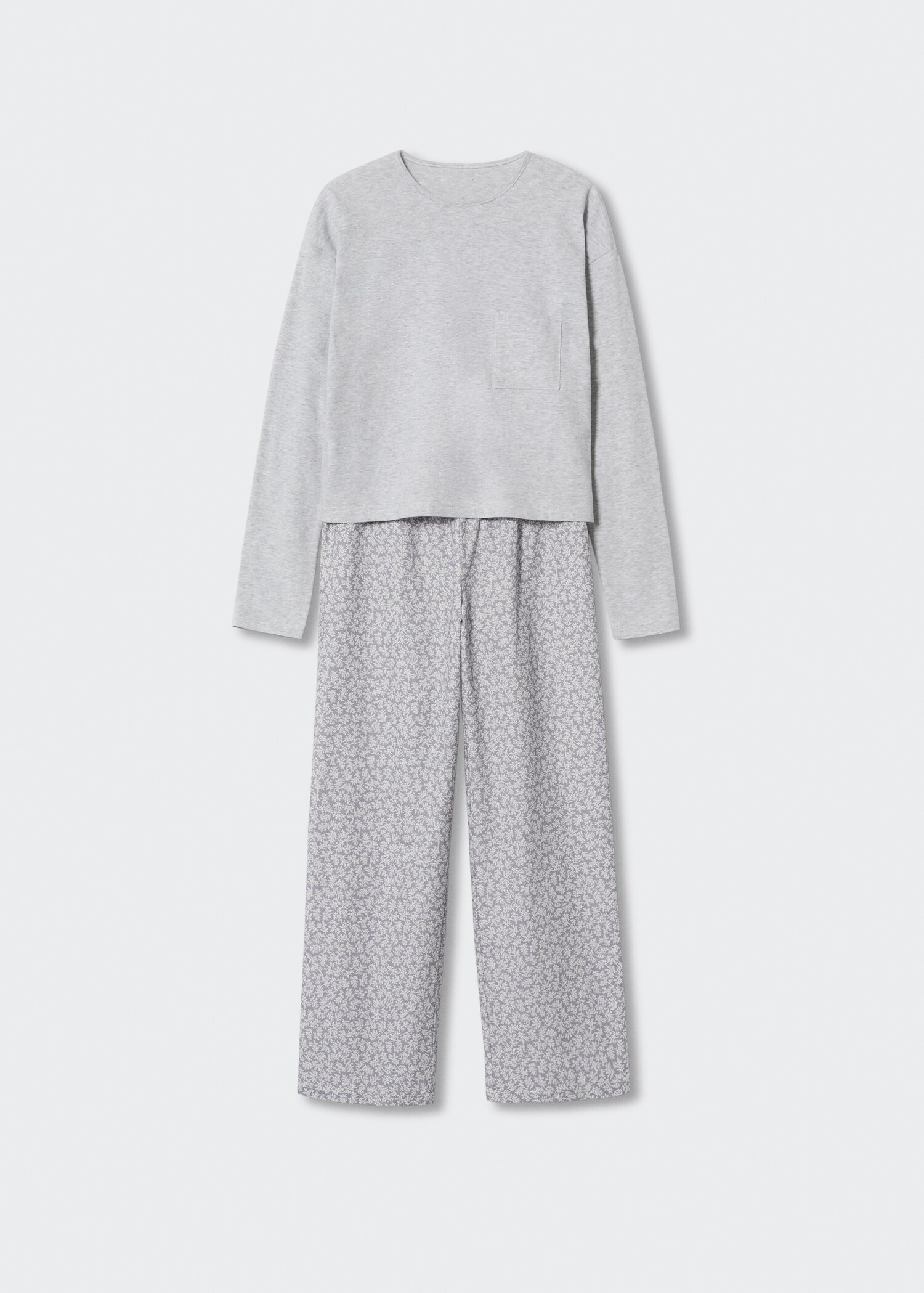 Gemusterter Baumwoll-Pyjama - Artikel ohne Model