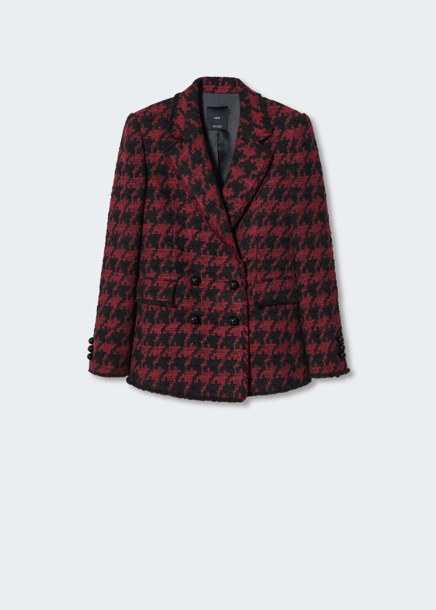Lapels Houndstooth suit blazer - Article without model