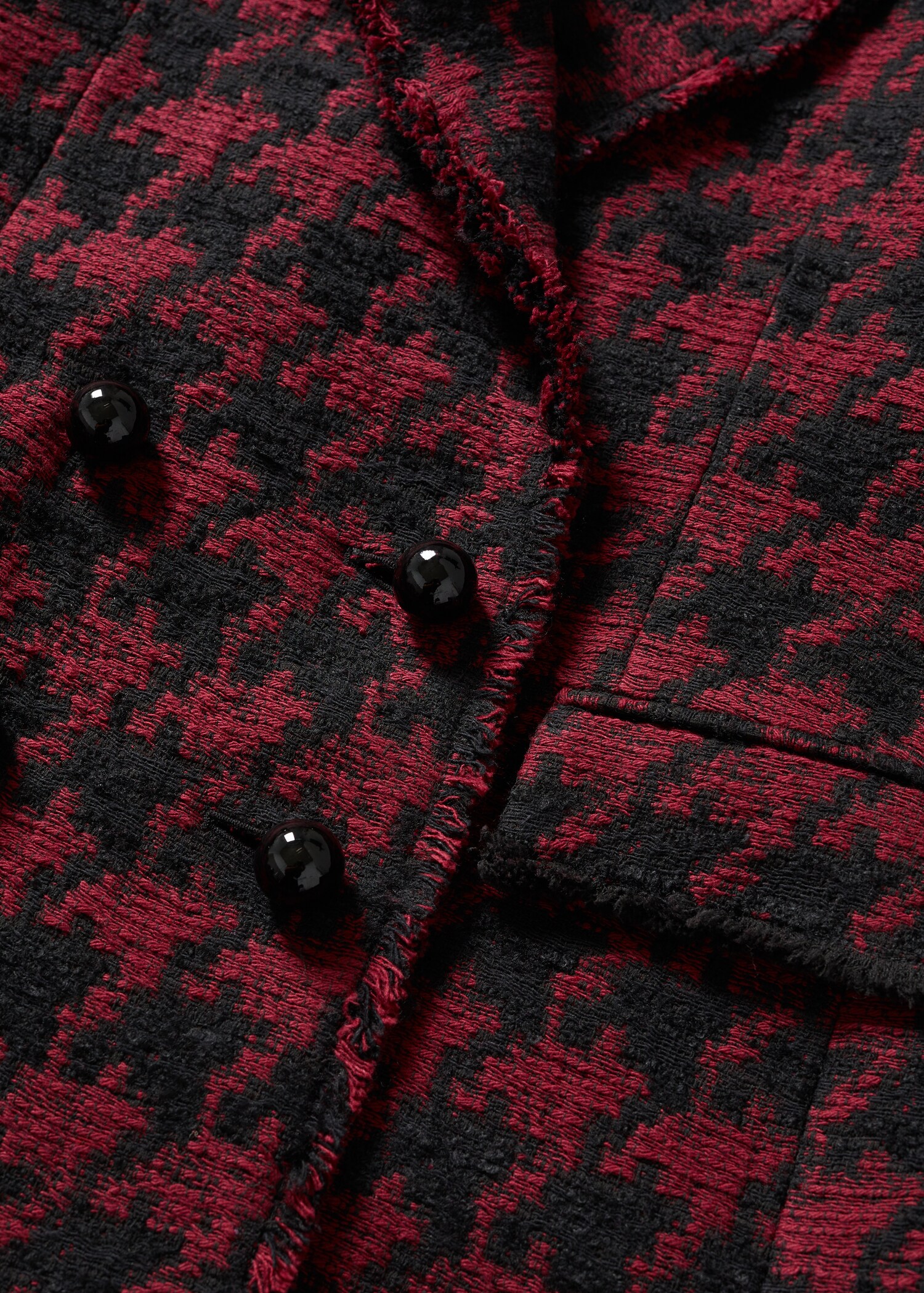 Lapels Houndstooth suit blazer - Details of the article 8