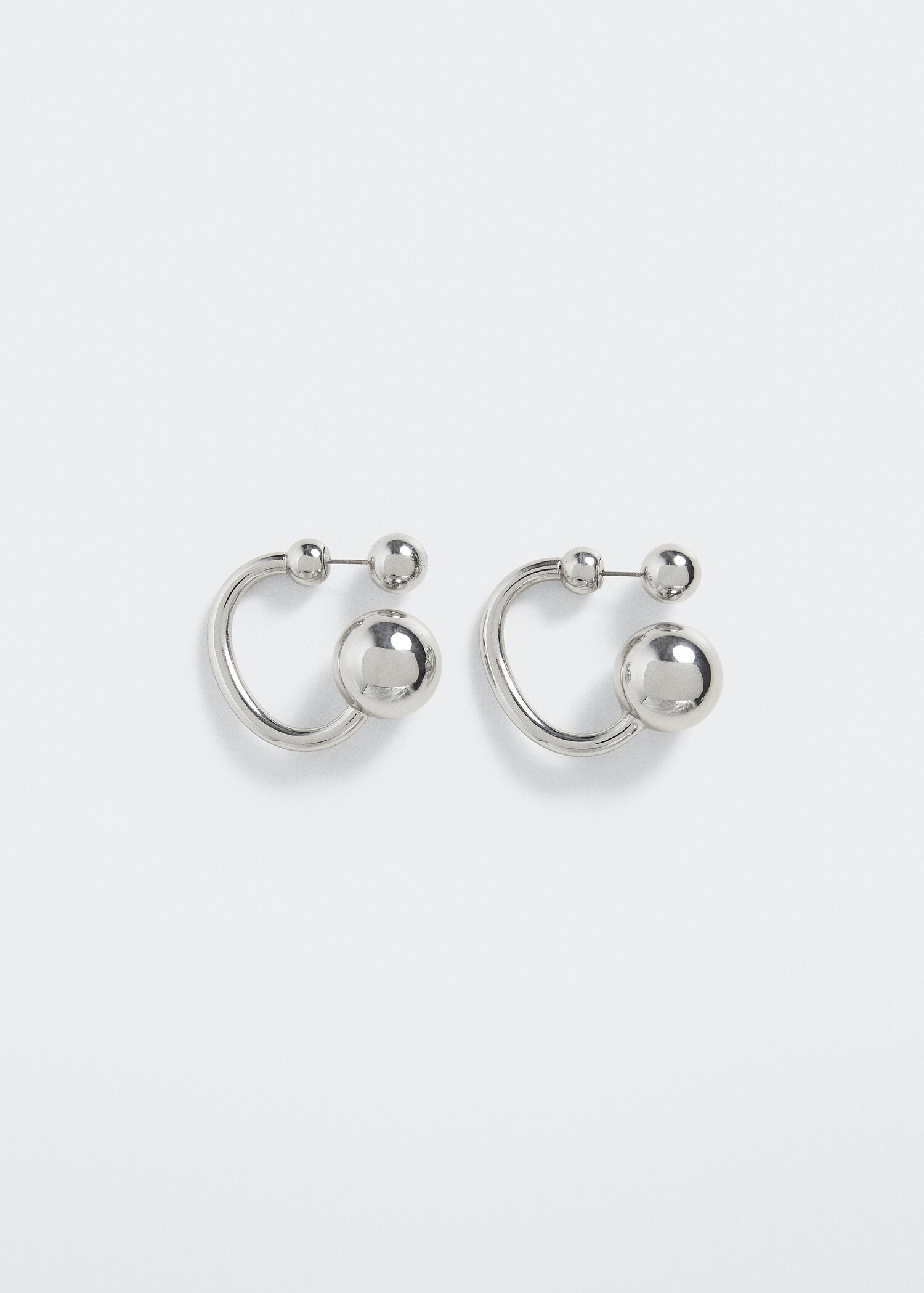 Boucles d'oreilles boules métalliques - Article sans modèle