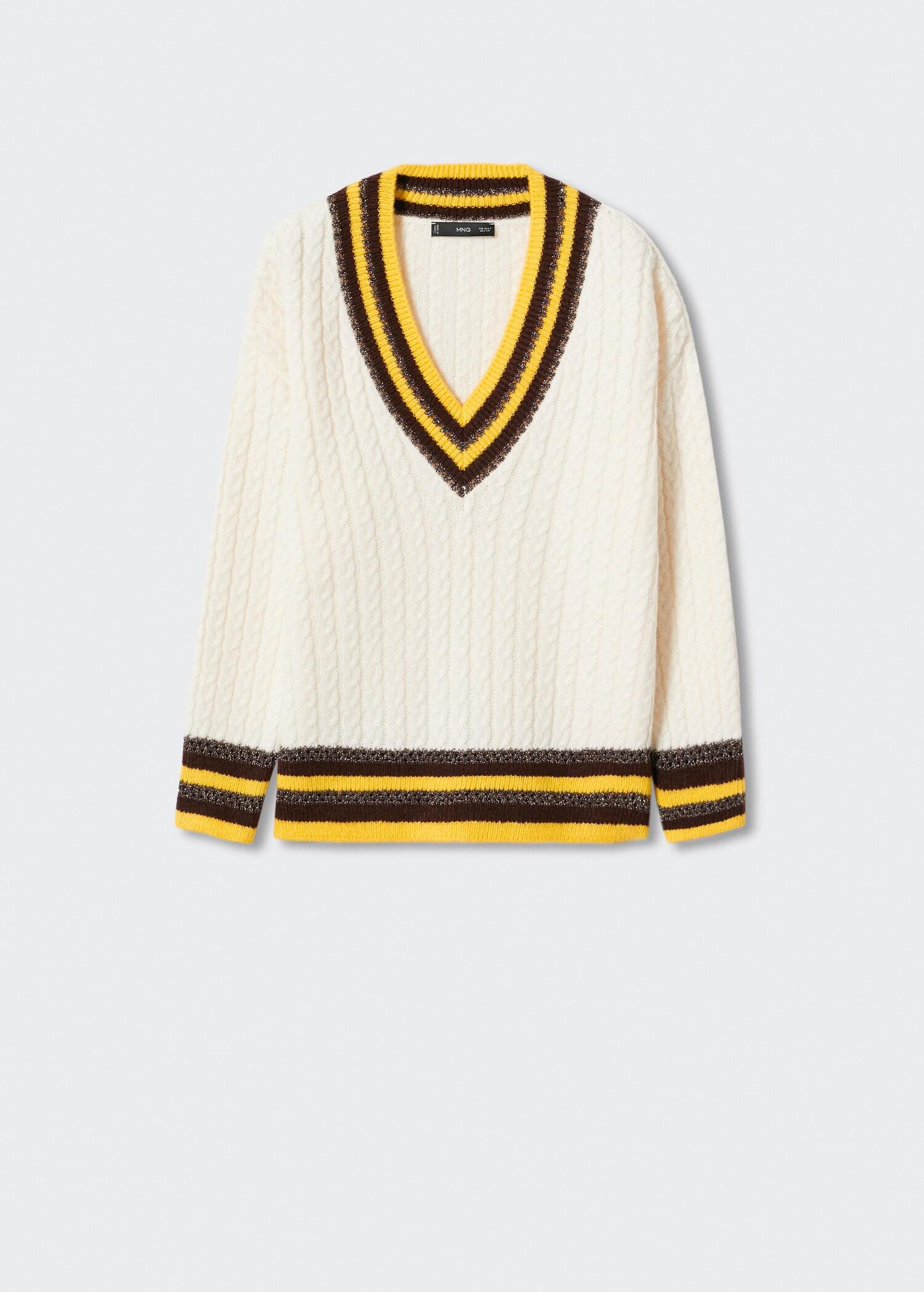 Pull-over Lurex col V - Article sans modèle