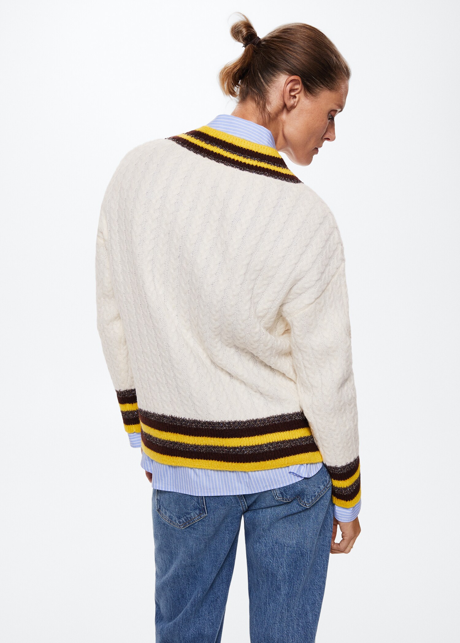 Pull-over Lurex col V - Verso de l’article