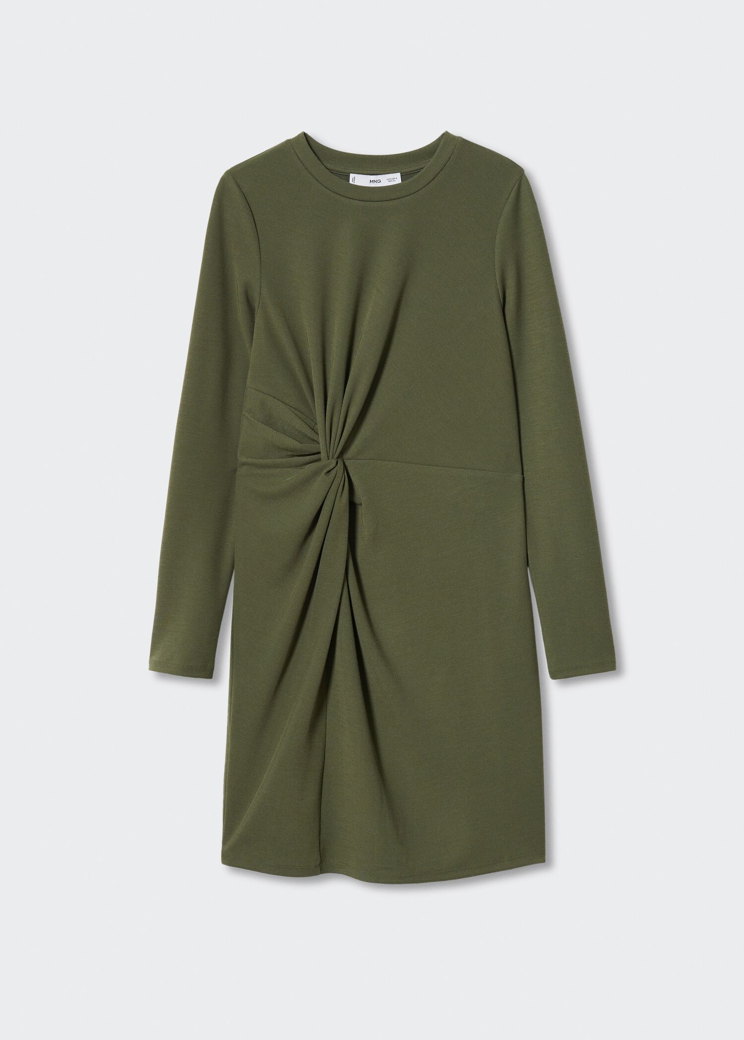 Vestido canelado com nó - Artigo sem modelo