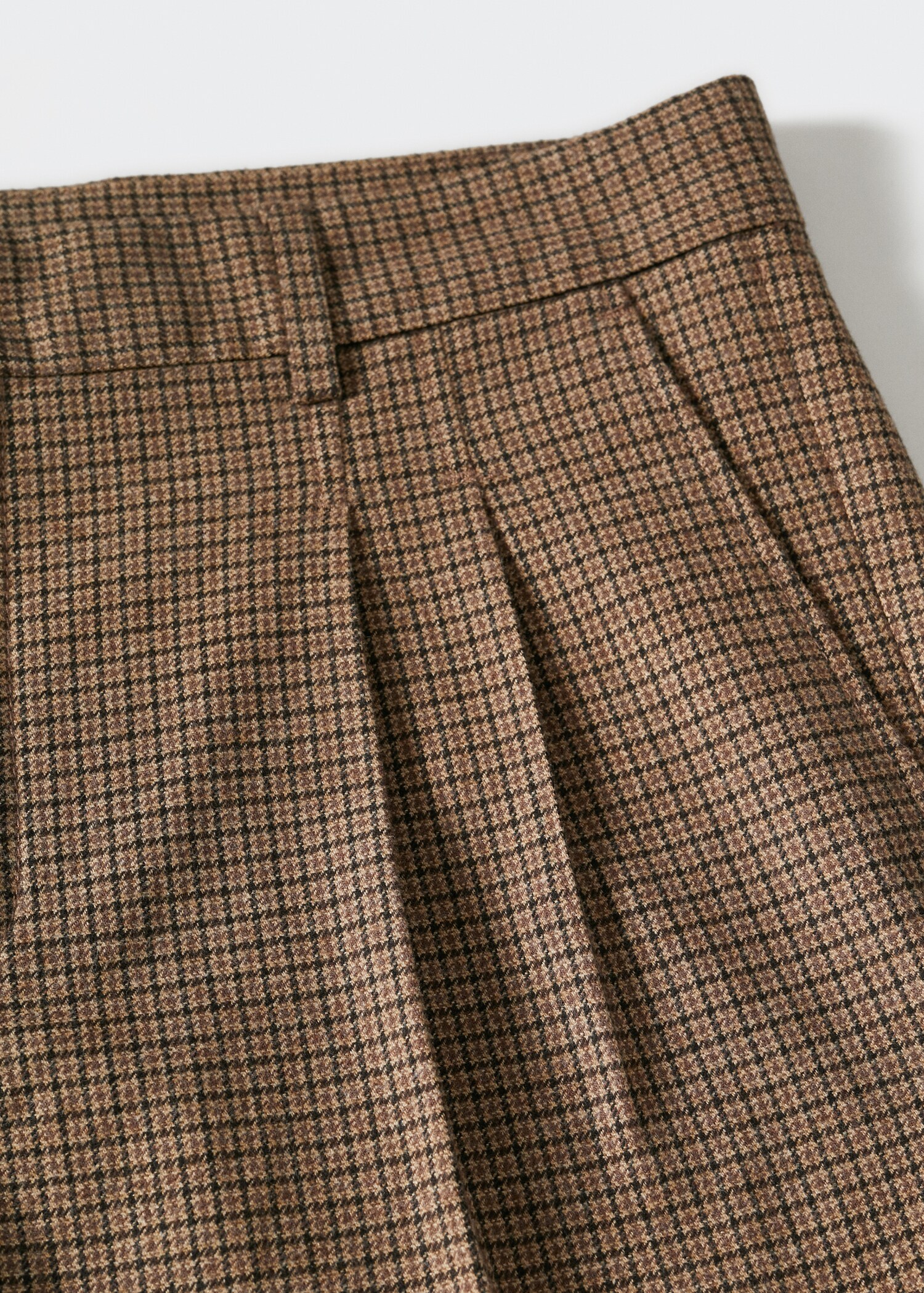 Regular fit structure cotton trousers - Details of the article 8