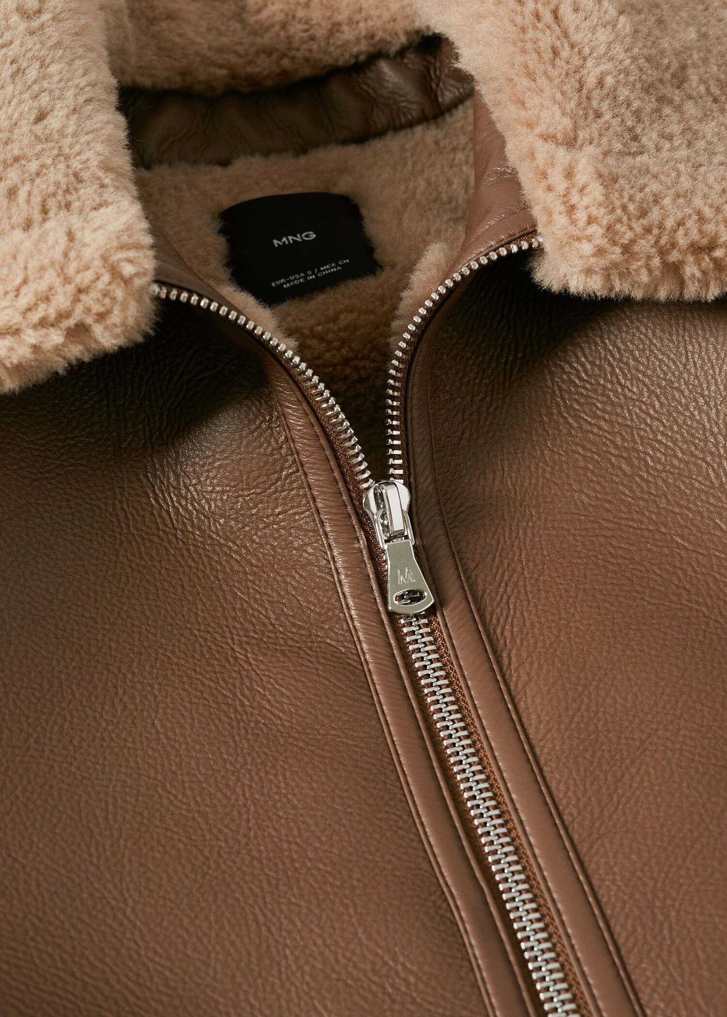 Faux shearling-lined coat - Details of the article 8
