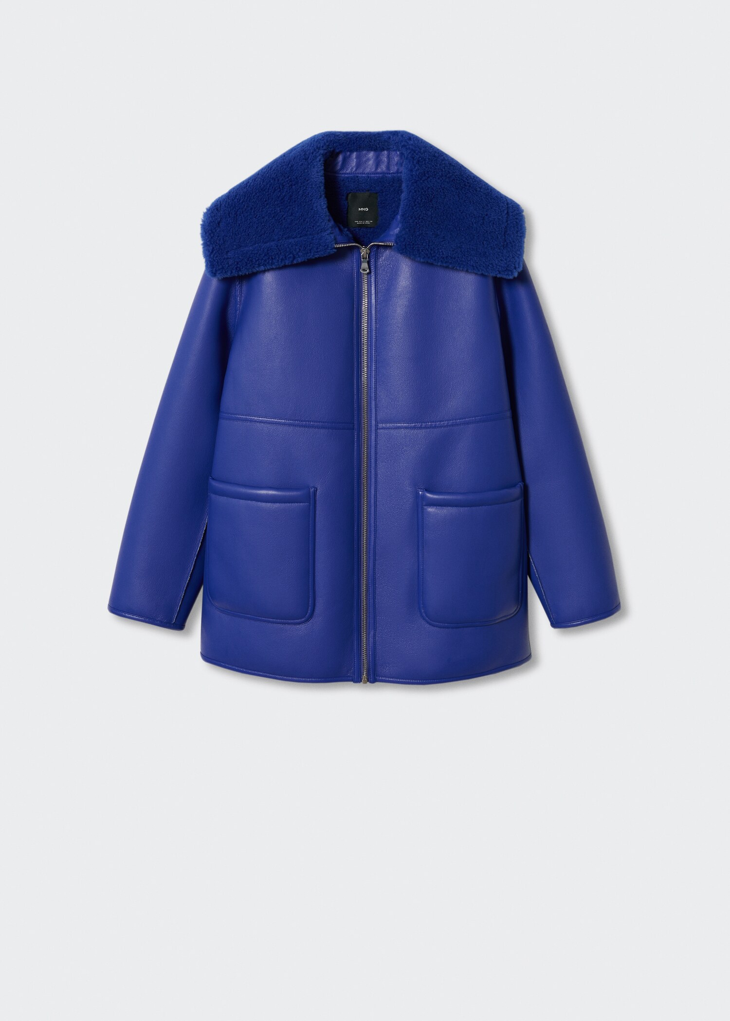 Faux shearling-lined coat - Article without model