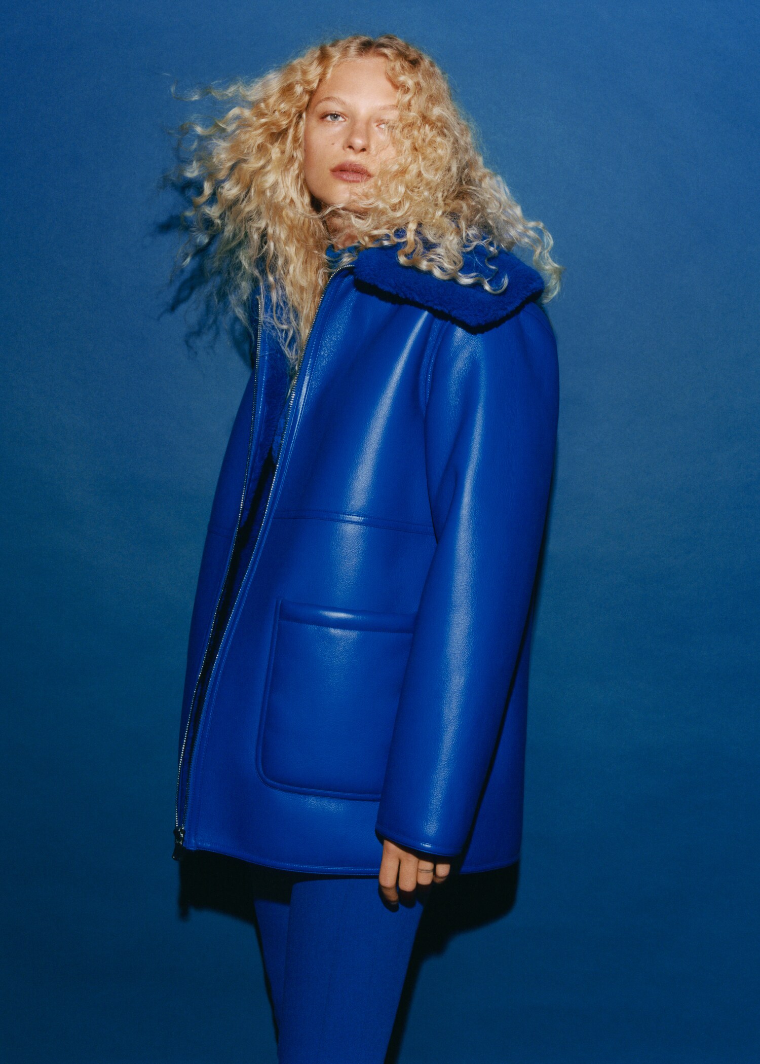 Faux shearling-lined coat - Details of the article 6