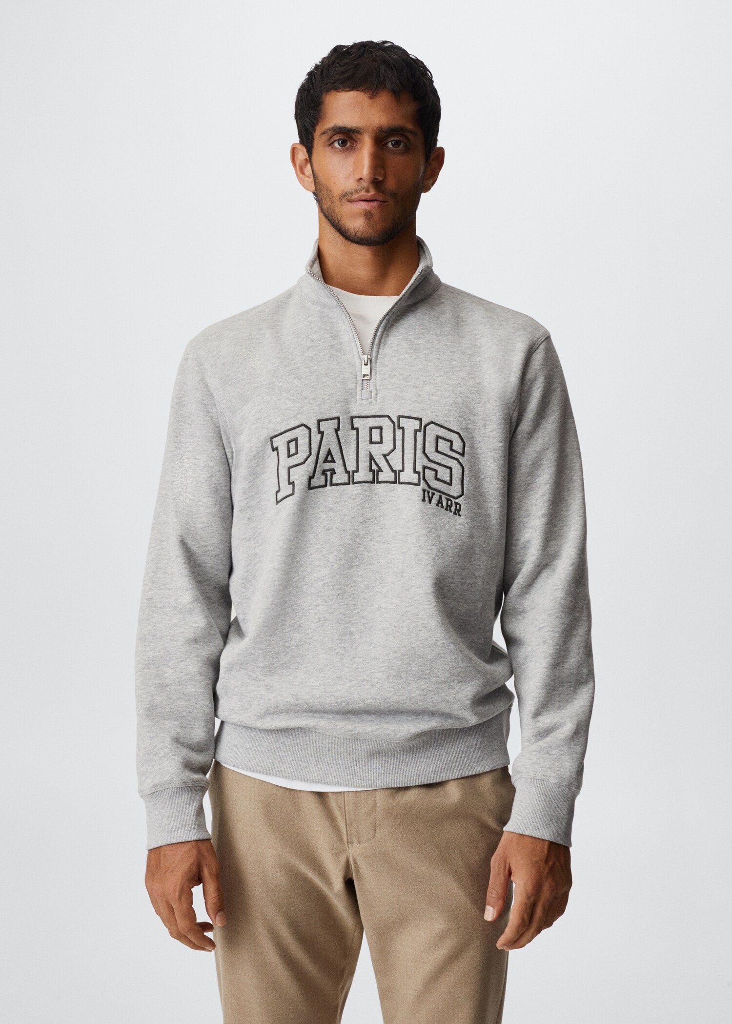 Sweat-shirt style universitaire coton - Plan moyen
