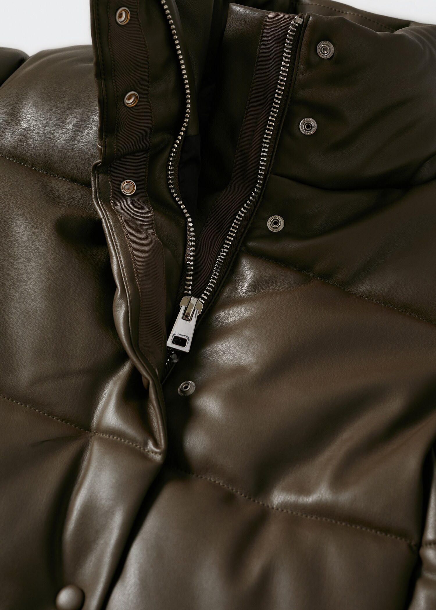 Anorak acolchado efecto piel - Detalle del artículo 8