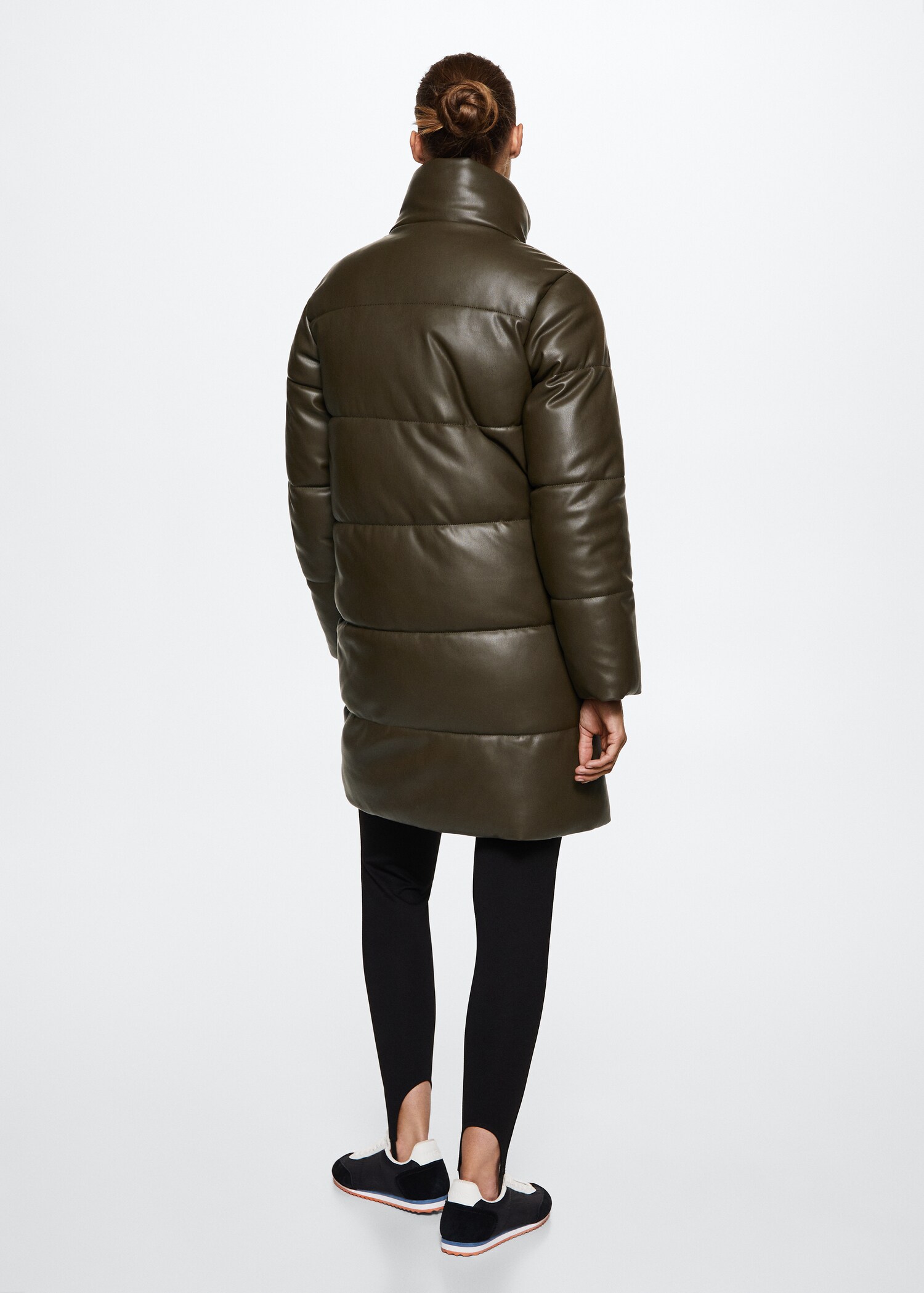Anorak acolchado efecto piel - Reverso del artículo