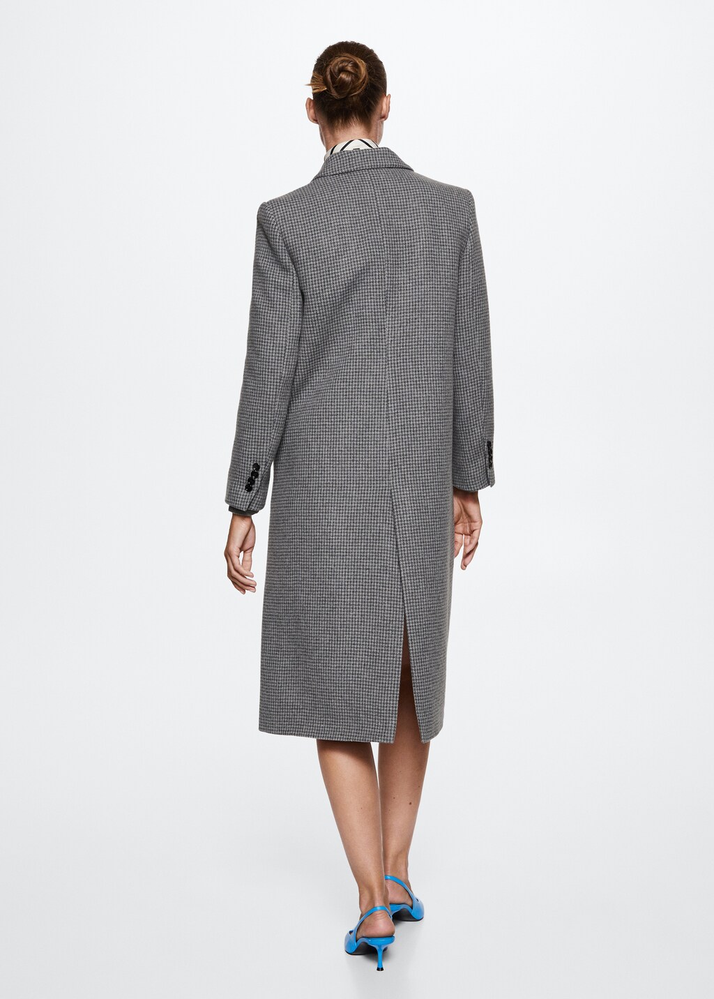 Houndstooth wool-blend coat - Women | MANGO Kosovo Houndstooth wool-blend coat - Women | MANGO Kosovo