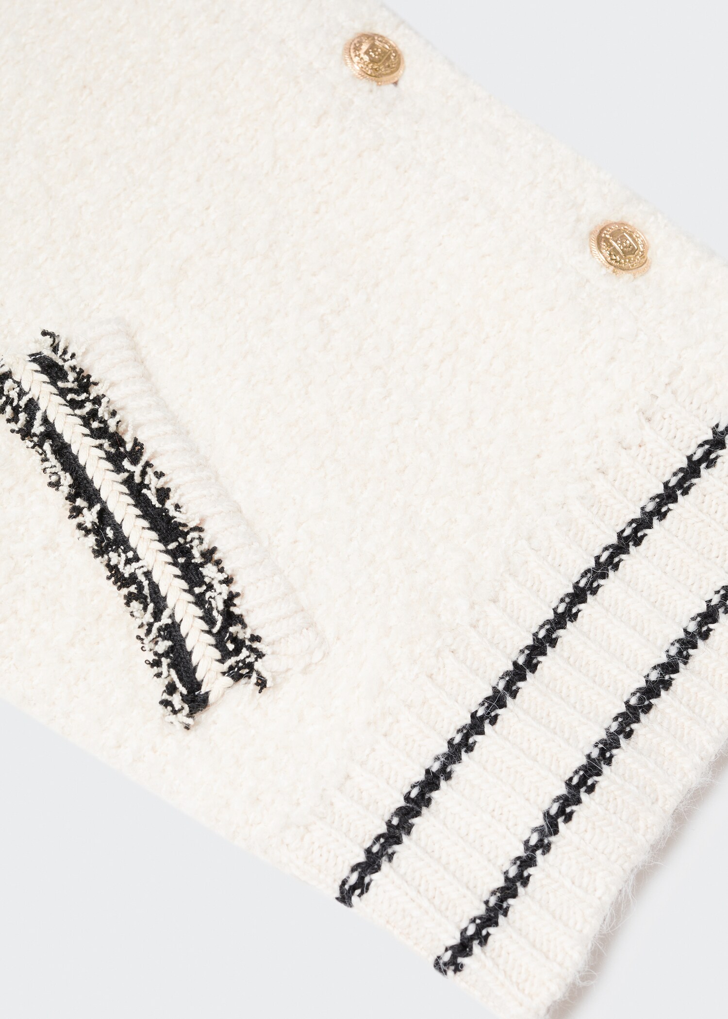 Cardigan din tricot cu nasturi bijuterie - Detaliu al articolului 8