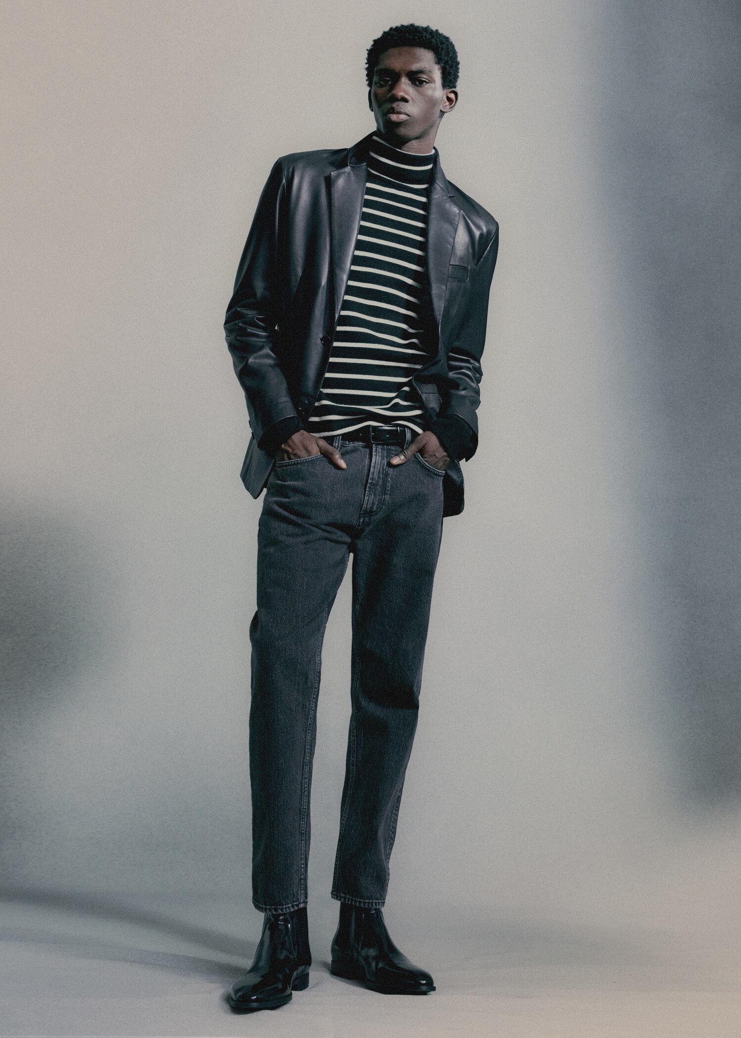 100% leather blazer - Details of the article 5