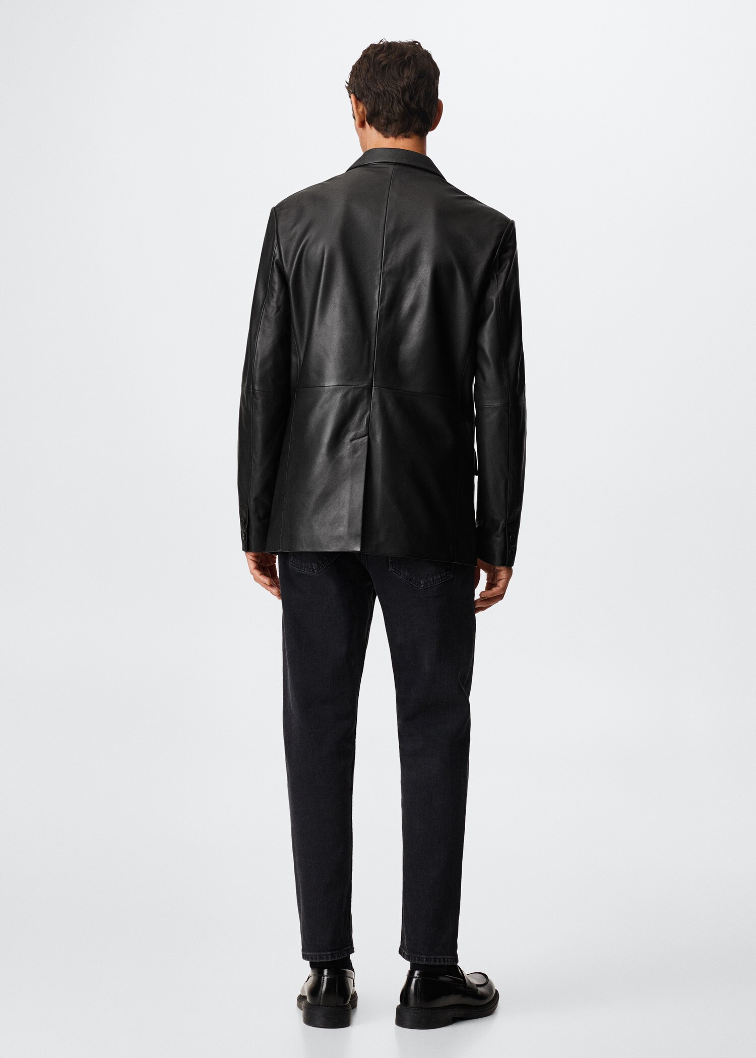 100% leather blazer - Reverse of the article