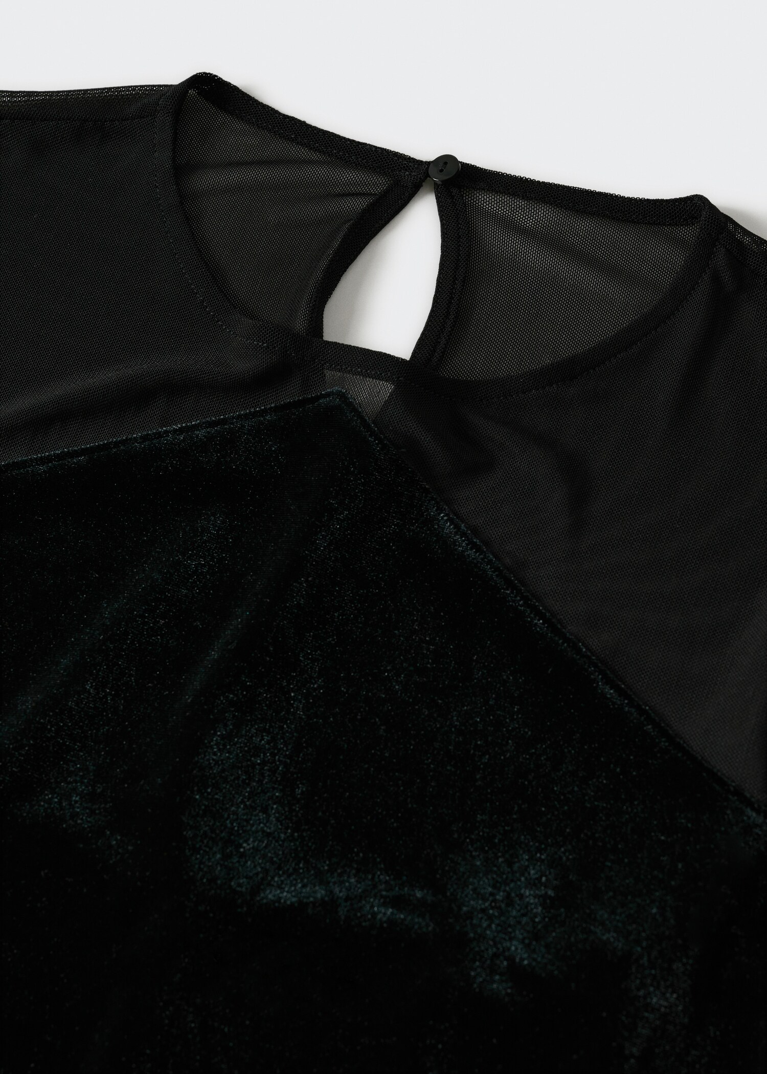 Combined velvet dress - Details of the article 8