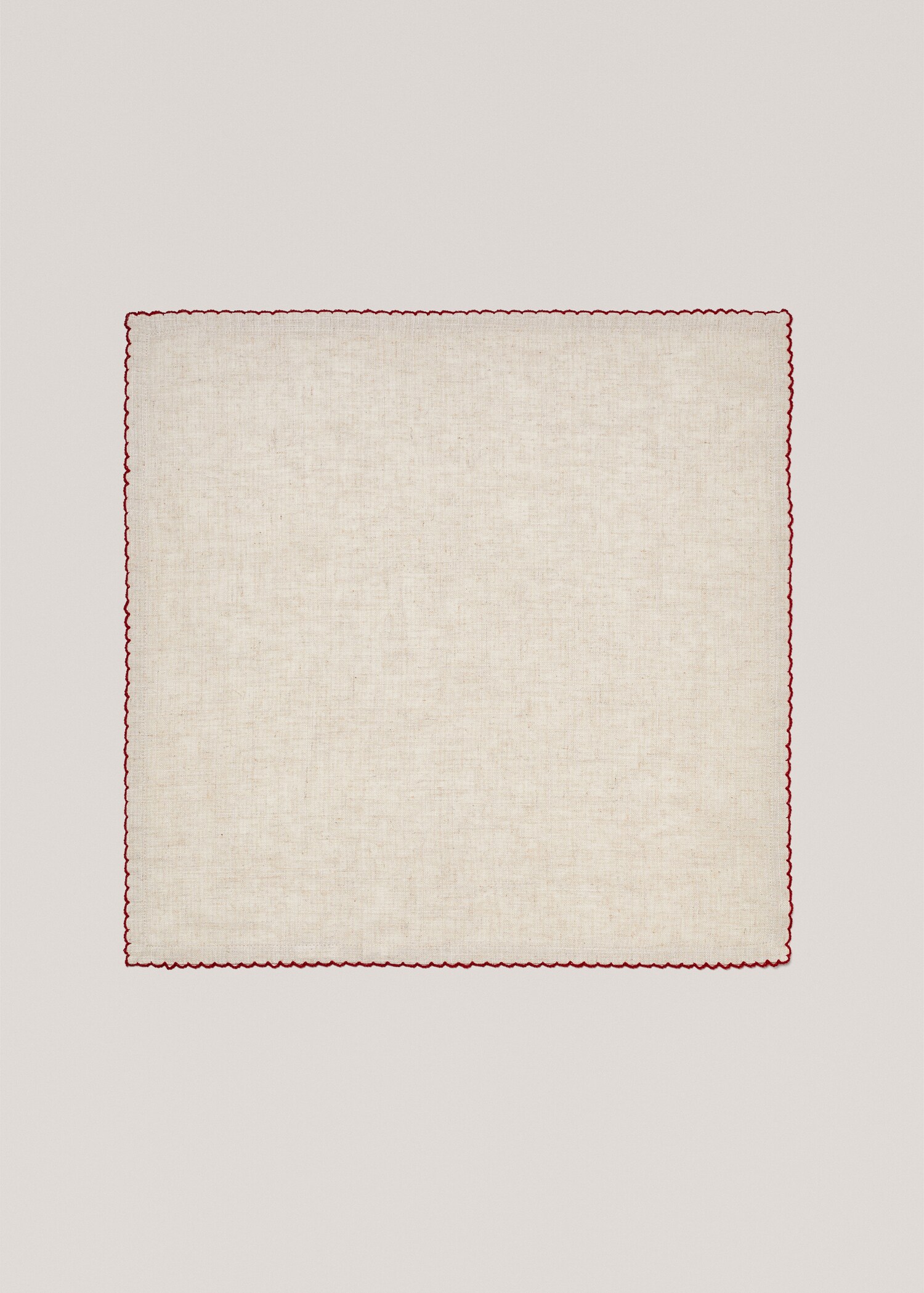 Pack of 2 embroidered trim napkins 45x45cm - Article without model