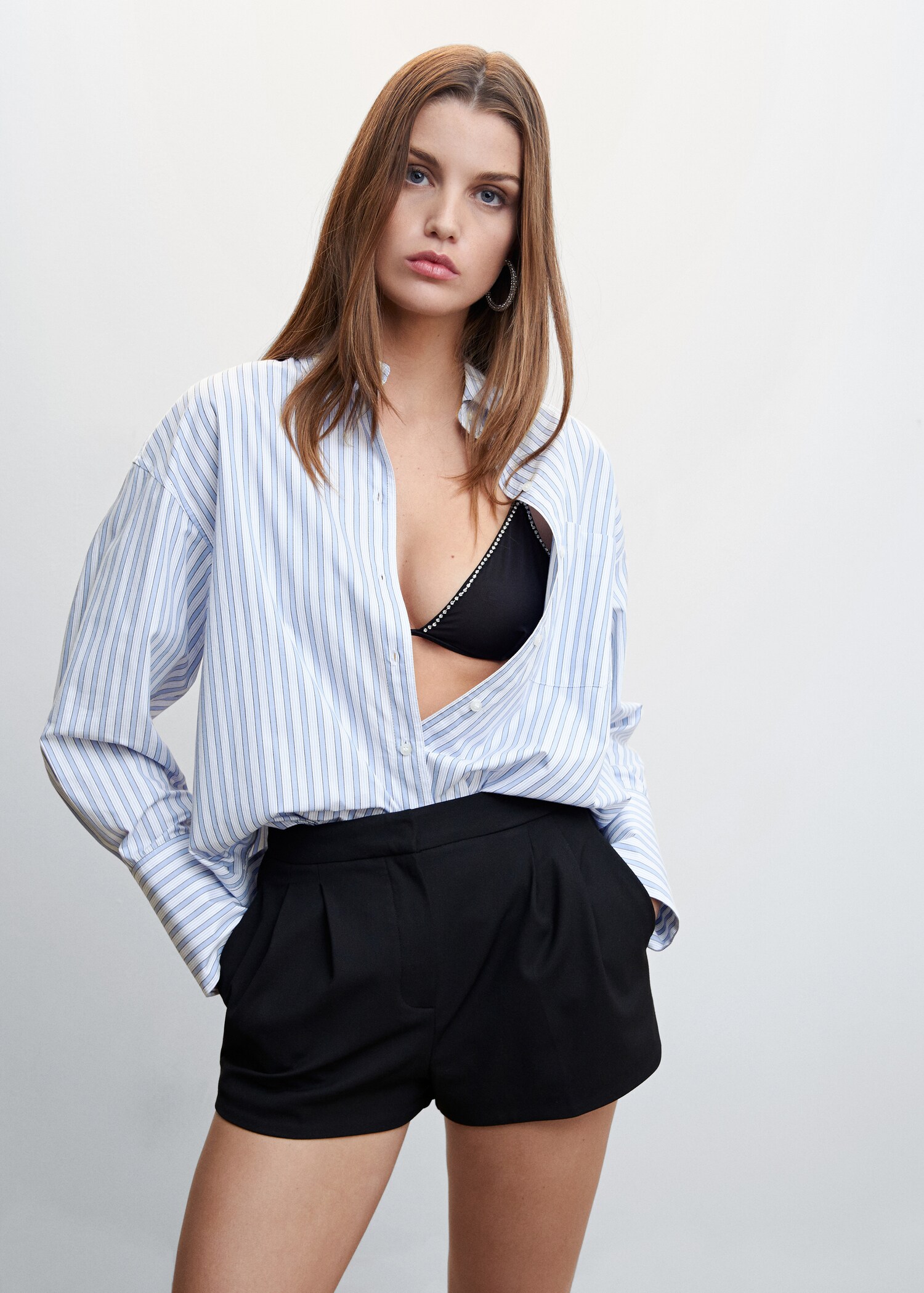 Striped cotton shirt - Medium plane