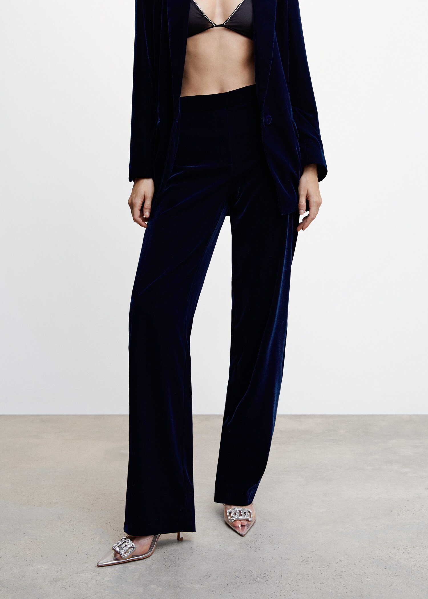 Pantalon costume velours - Plan moyen
