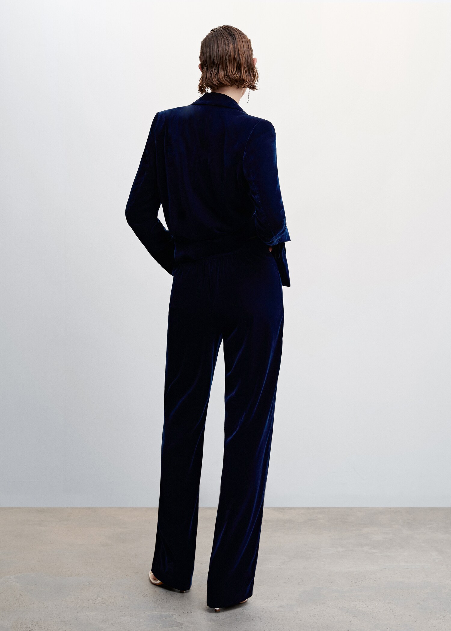Velvet suit trousers - Reverse of the article