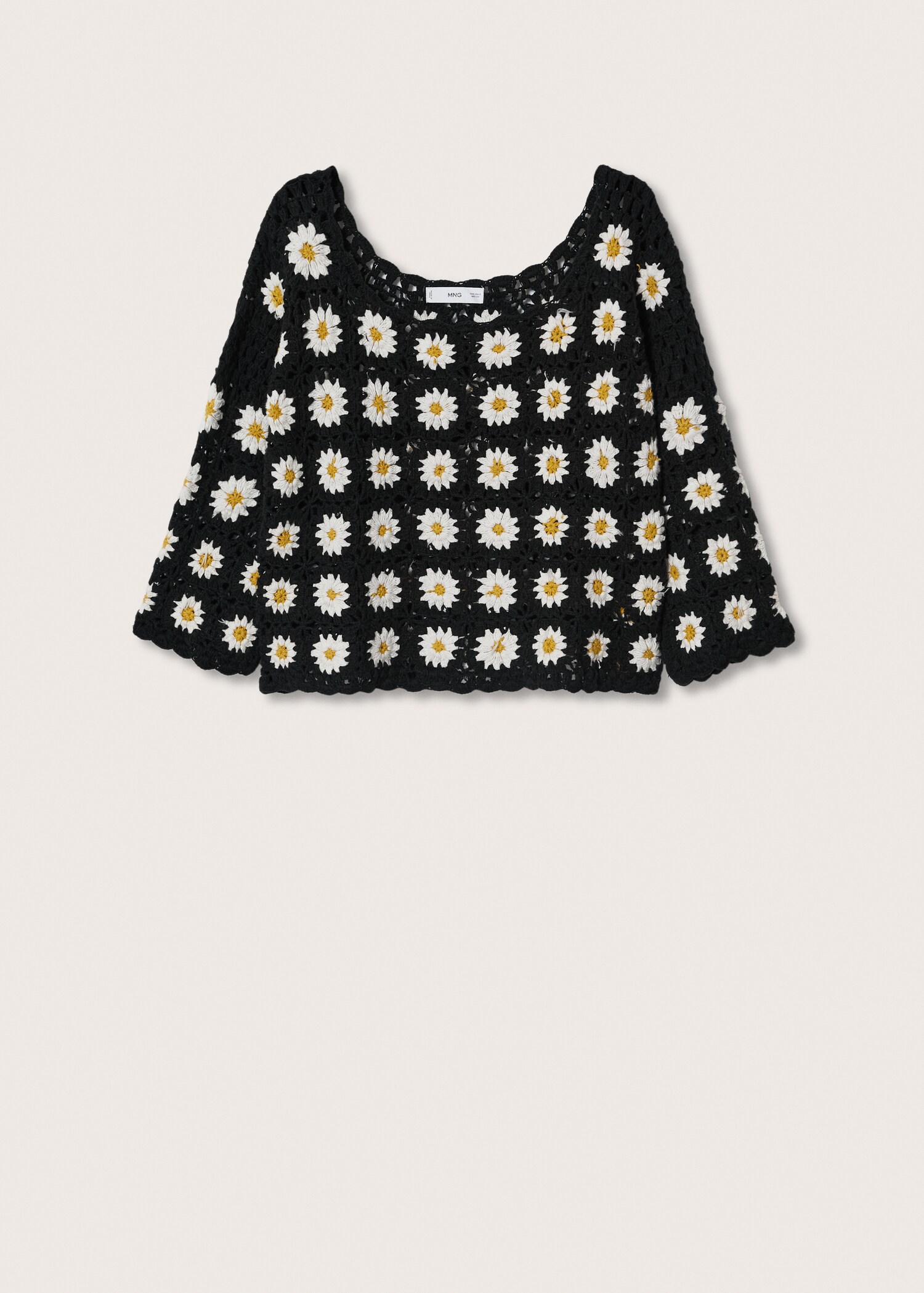 Daisy crochet sweater - Article without model