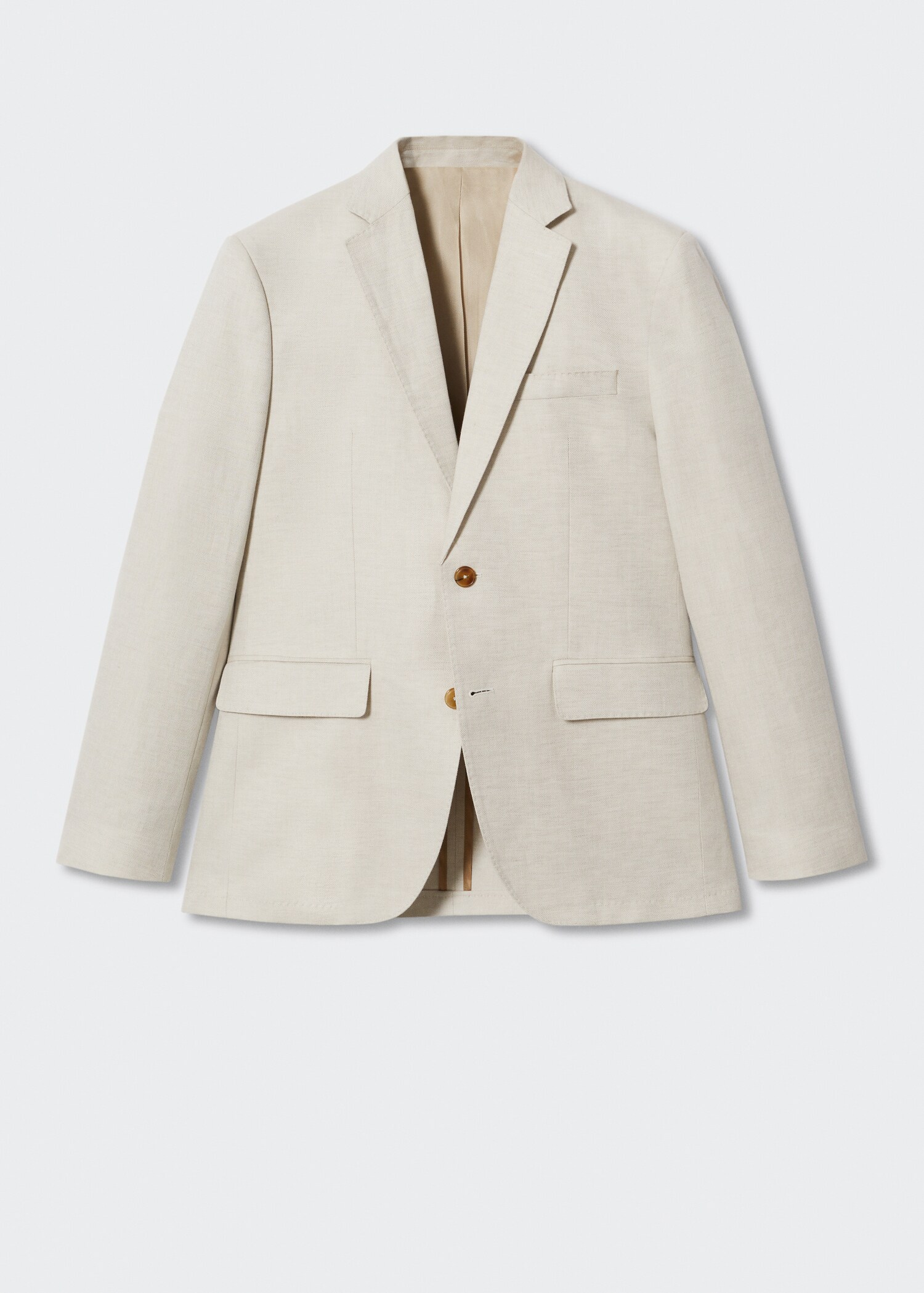 Slim fit linen suit blazer - Article without model