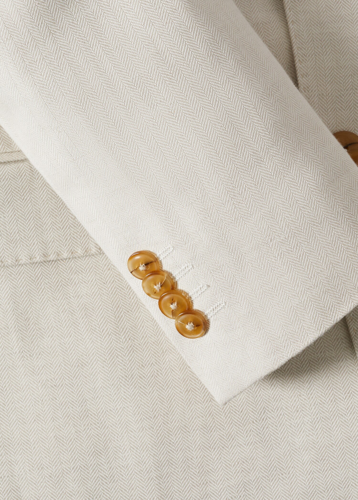 Slim fit linen suit blazer - Details of the article 7