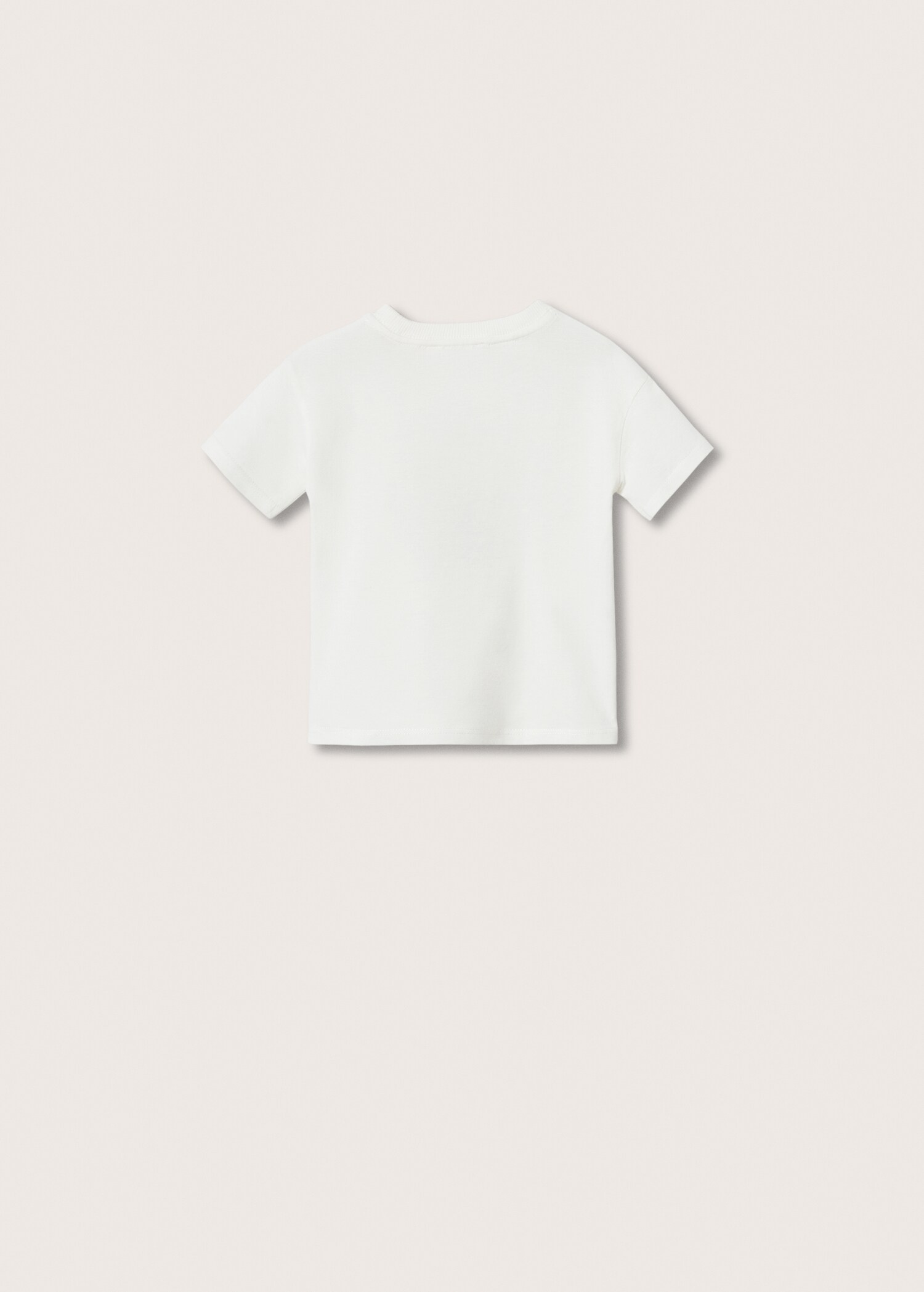 Embossed details printed t-shirt - Reverse of the article