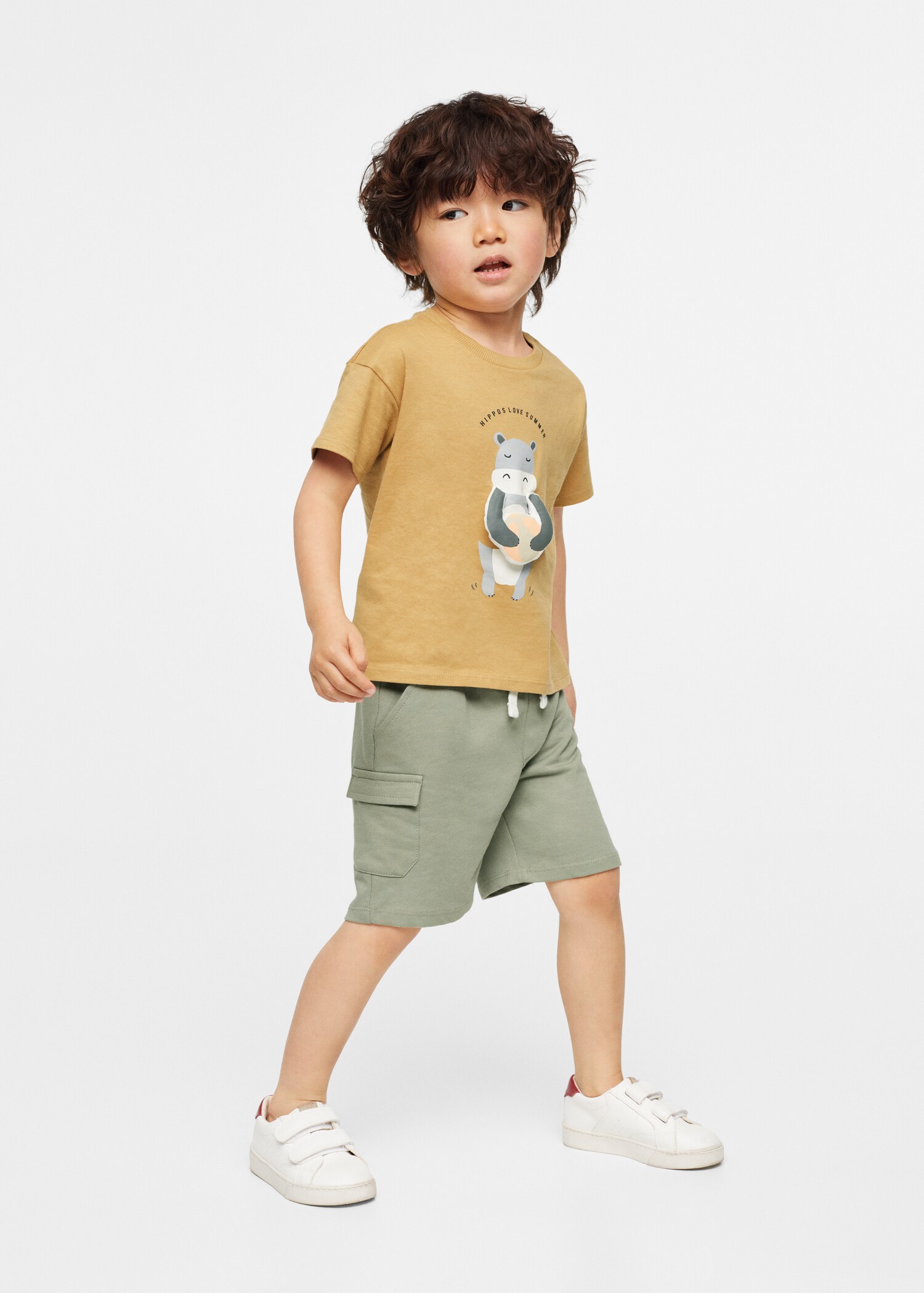 Embossed details printed t-shirt - Medium plane