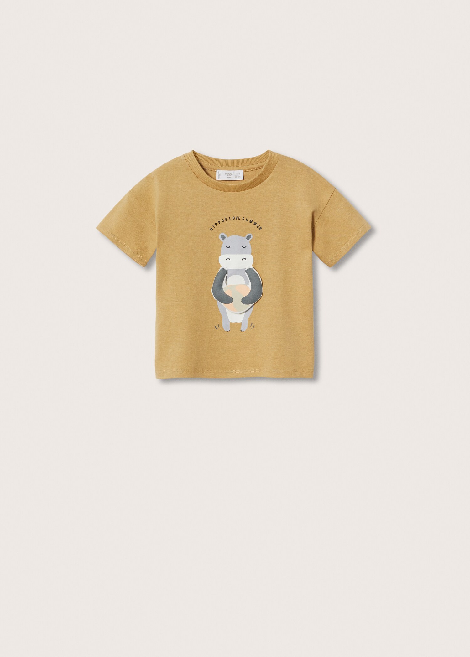 Embossed details printed t-shirt - Article without model