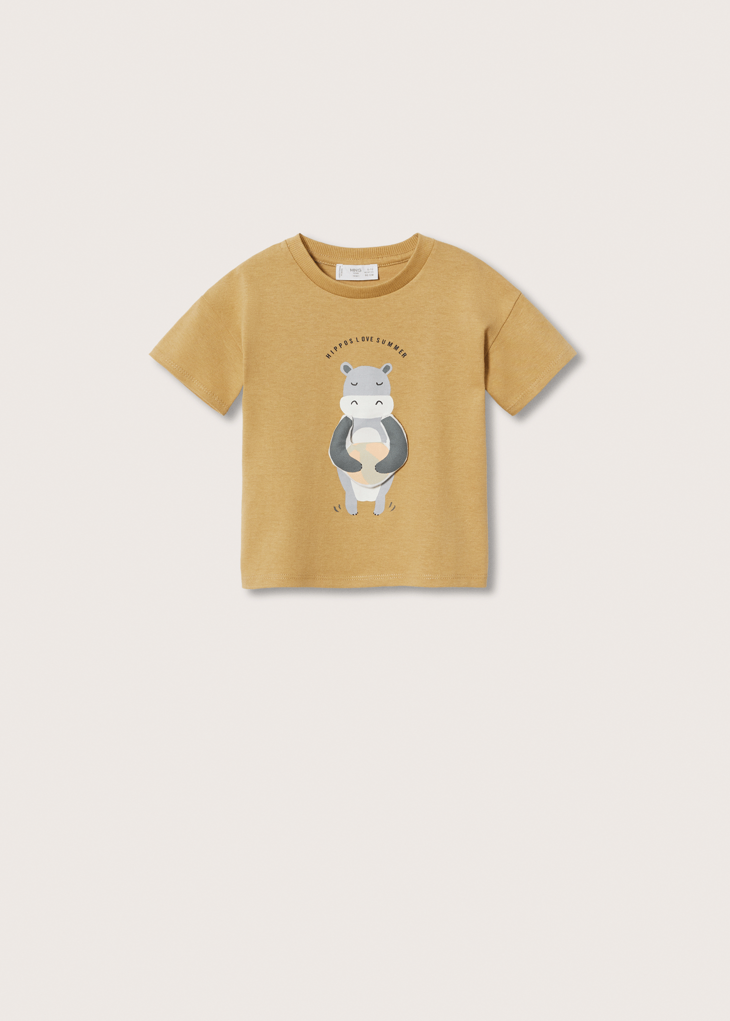 Embossed details printed t-shirt - Details of the article 6
