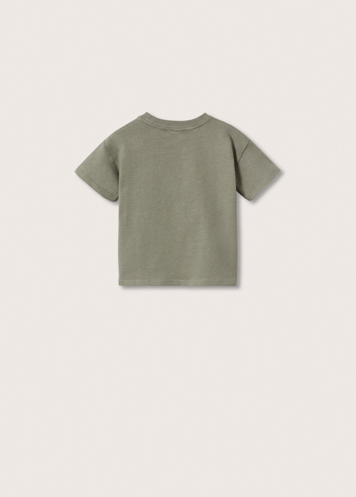 Embossed details printed t-shirt - Reverse of the article