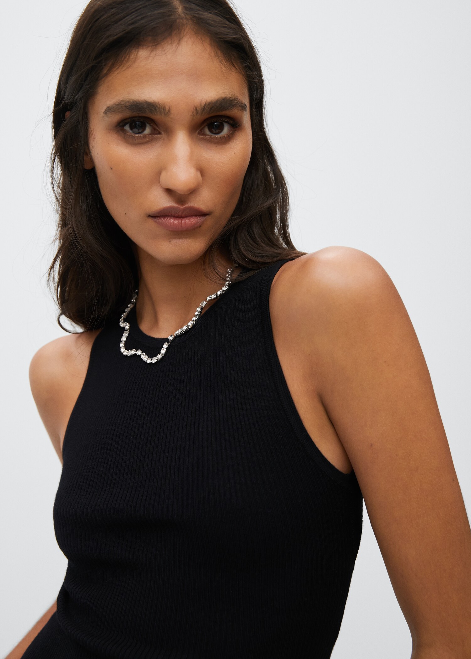 Slit knit top - Details of the article 1