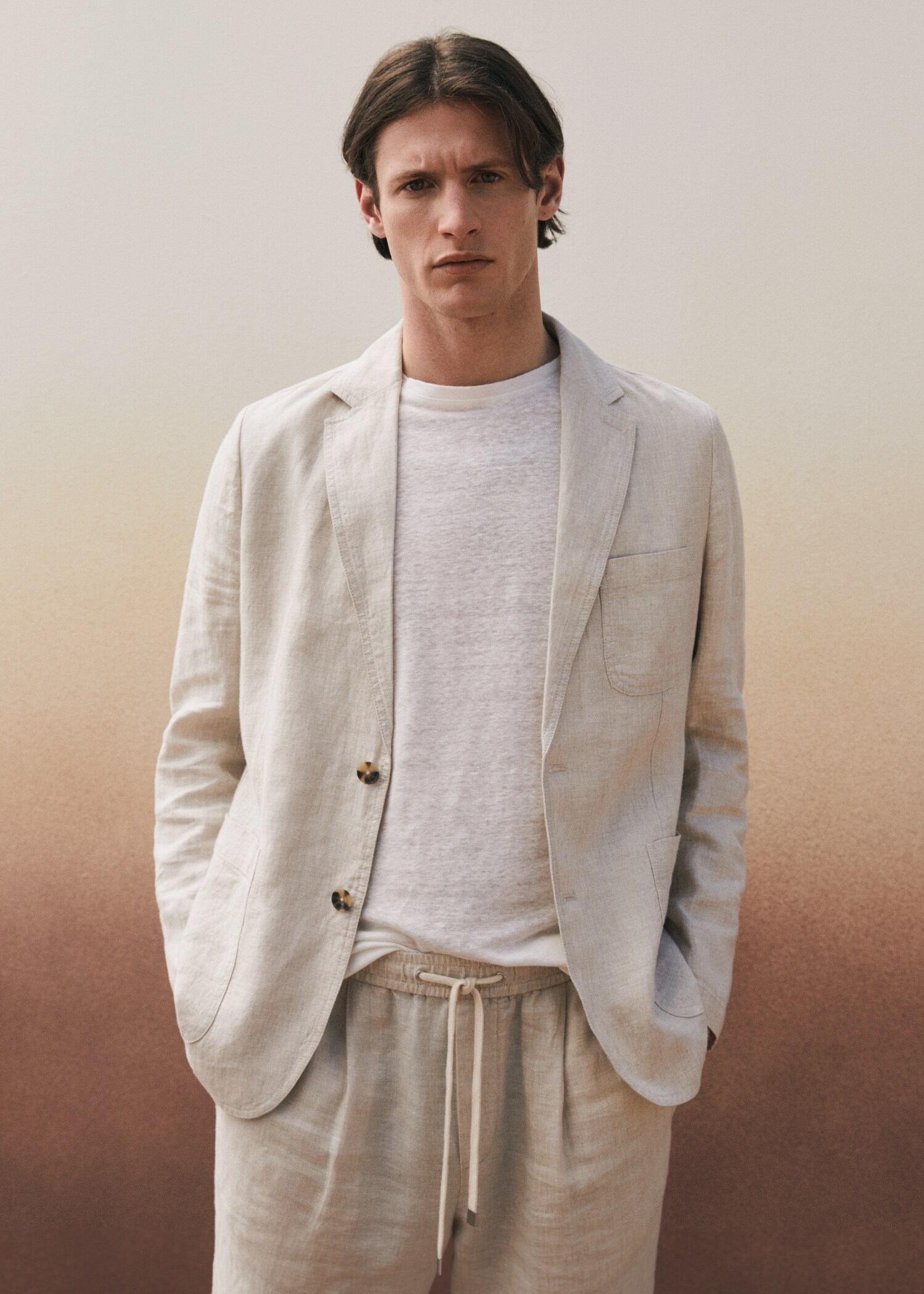 Veste slim-fit lin - Détail de l'article 5