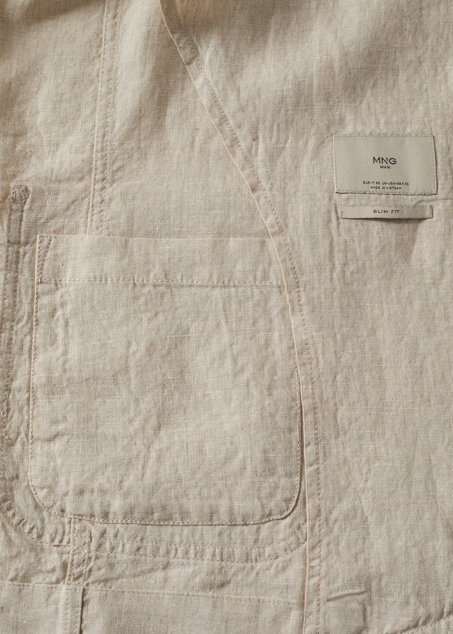 Veste slim-fit lin - Détail de l'article 8