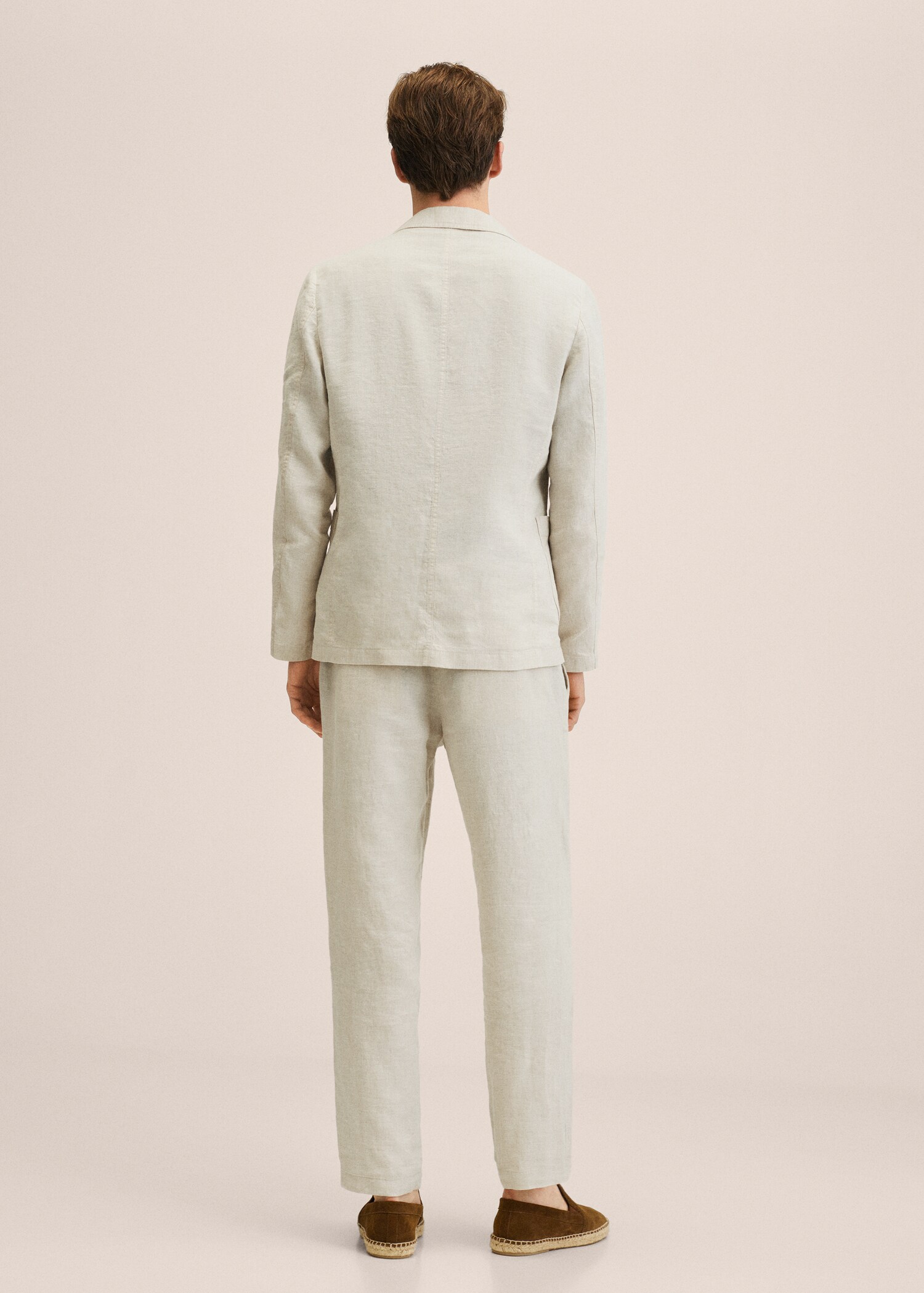 Veste slim-fit lin - Verso de l’article