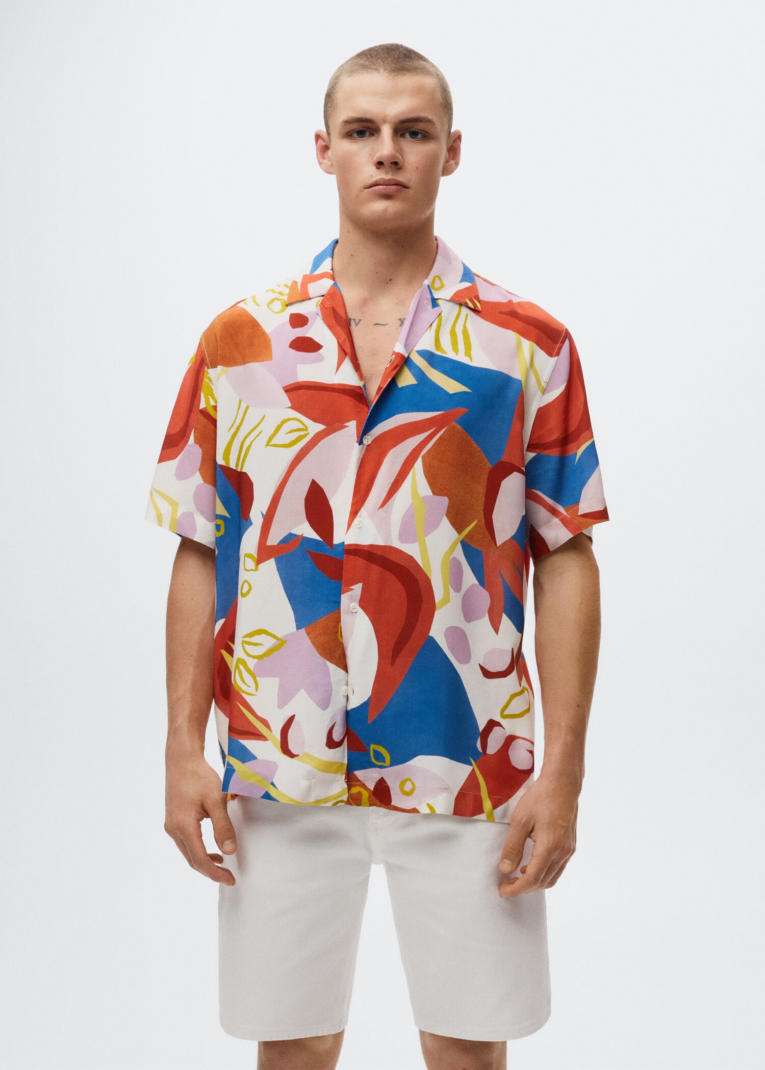 Printed flowy shirt - Medium plane