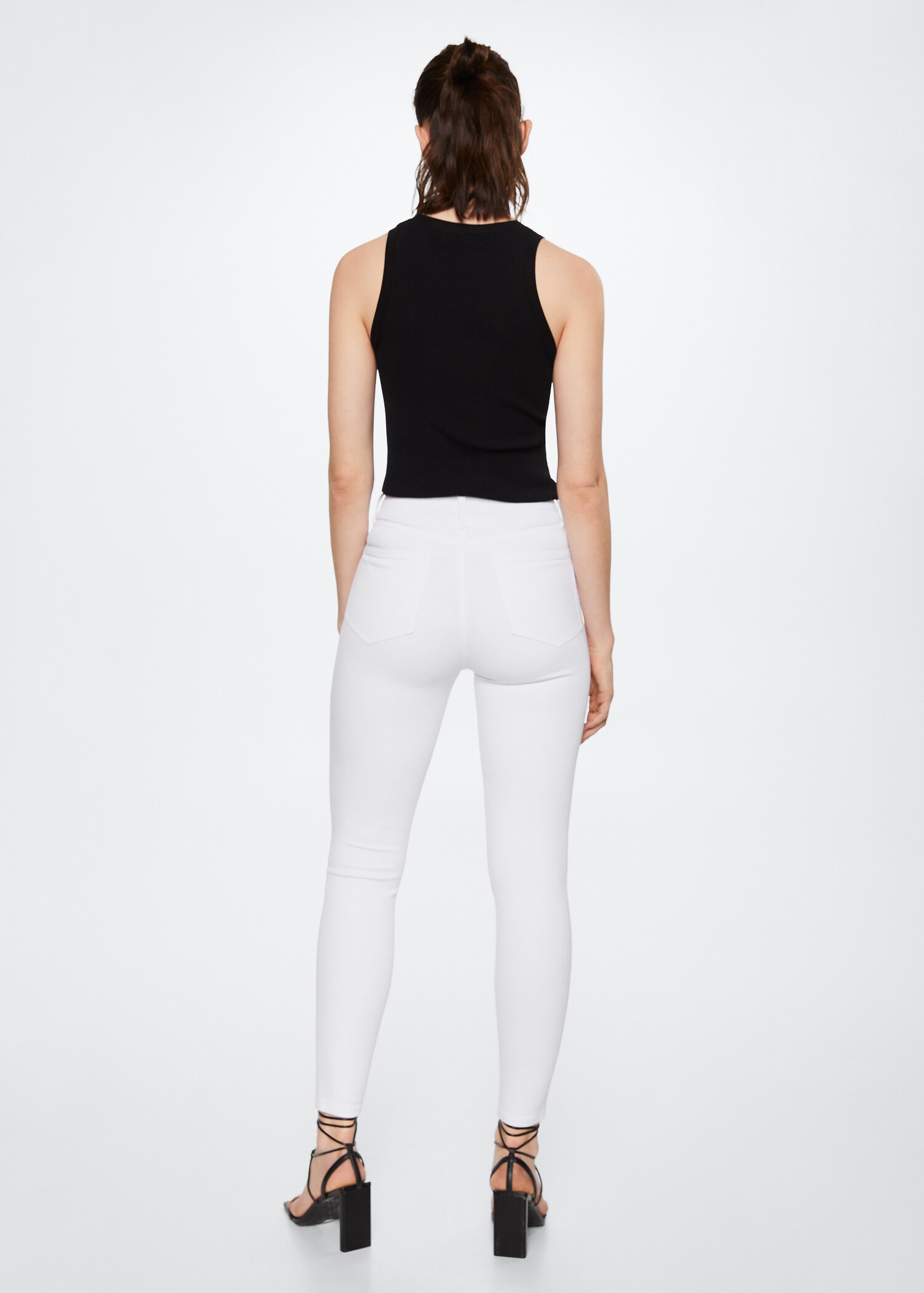 High-waist skinny jeans - Achterkant van het artikel