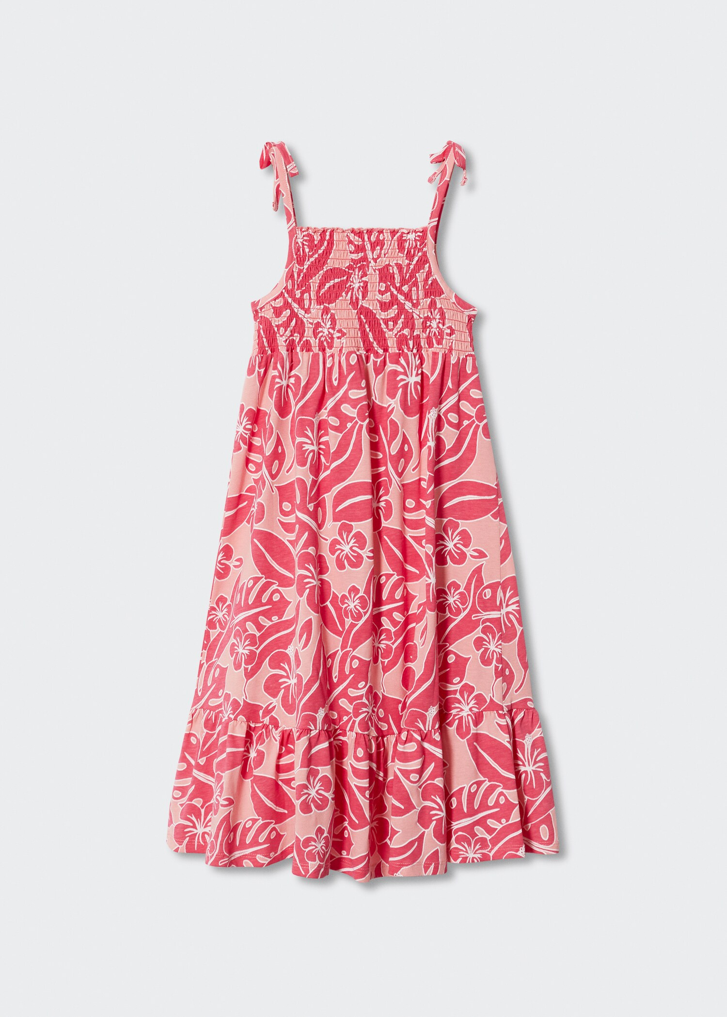 Robe froncée imprimée - Verso de l’article