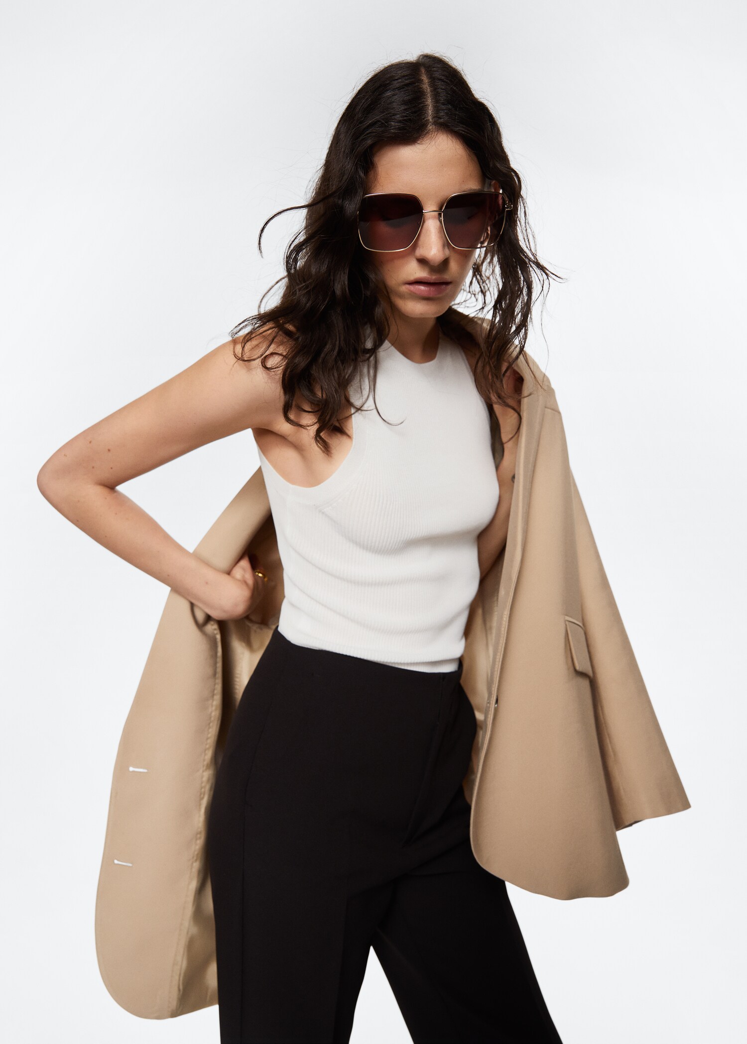 Ribbed knit top - Details of the article 1